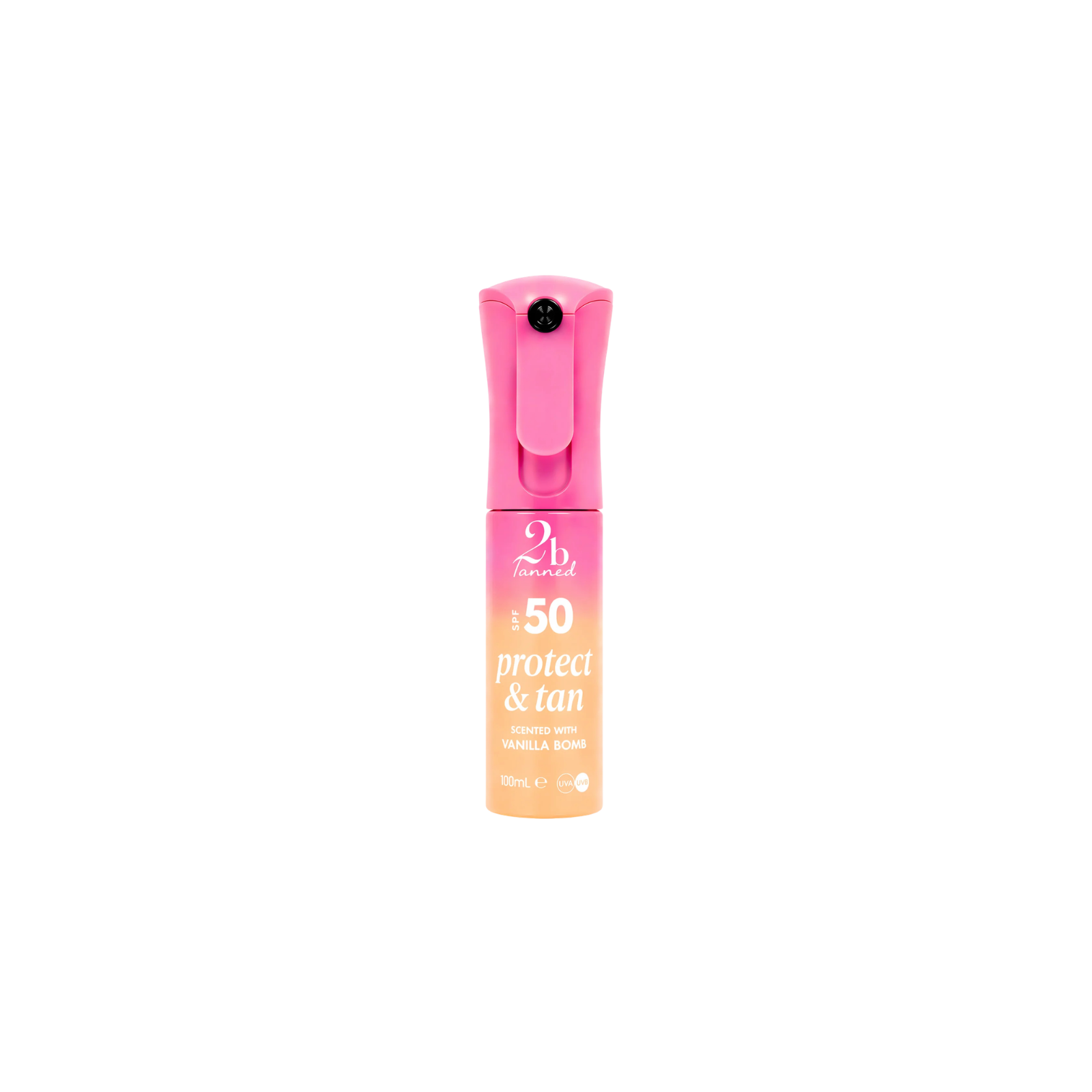 2b Tanned Protect & Tan Dry Mist - Vanilla Bomb päikesekaitsesprei SPF50 100ml