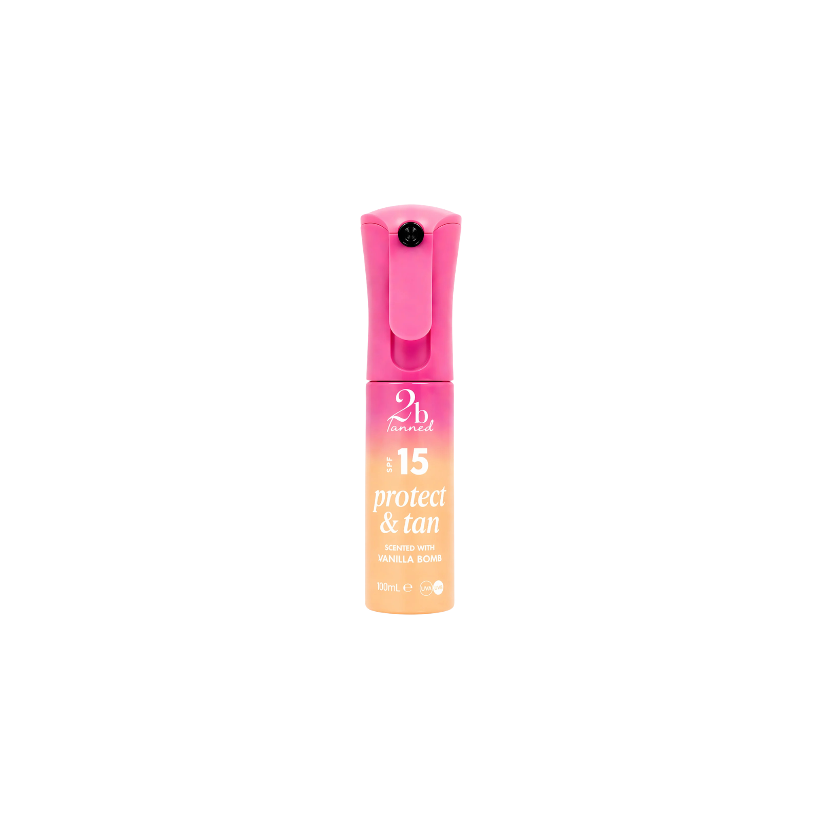 2b Tanned Protect & Tan Dry Mist - Vanilla Bomb päikesekaitsesprei SPF15 100ml