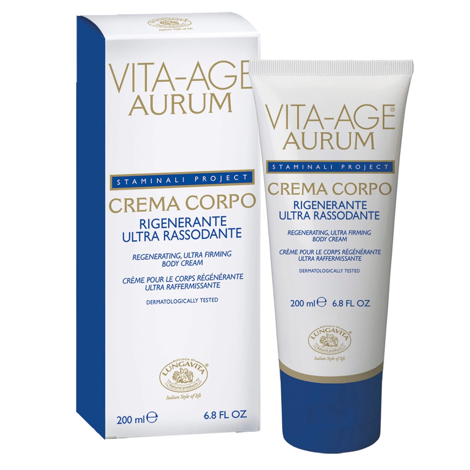 Vita-Age Aurum Ultra Firming Body Cream eksklusiivne ultra-pinguldav ja trimmiv kehakreem 200ml