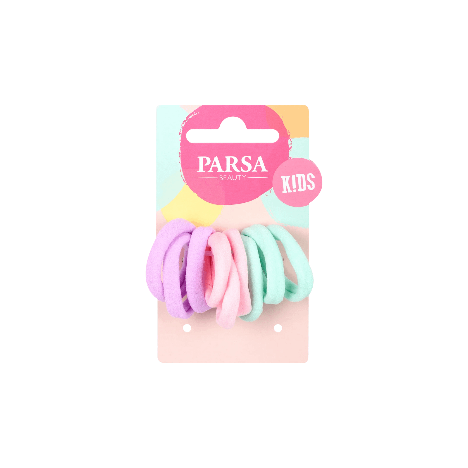 Parsa Beauty Italien Pony-O Multicolored värvilised juuksekummid 3,5cm 9tk