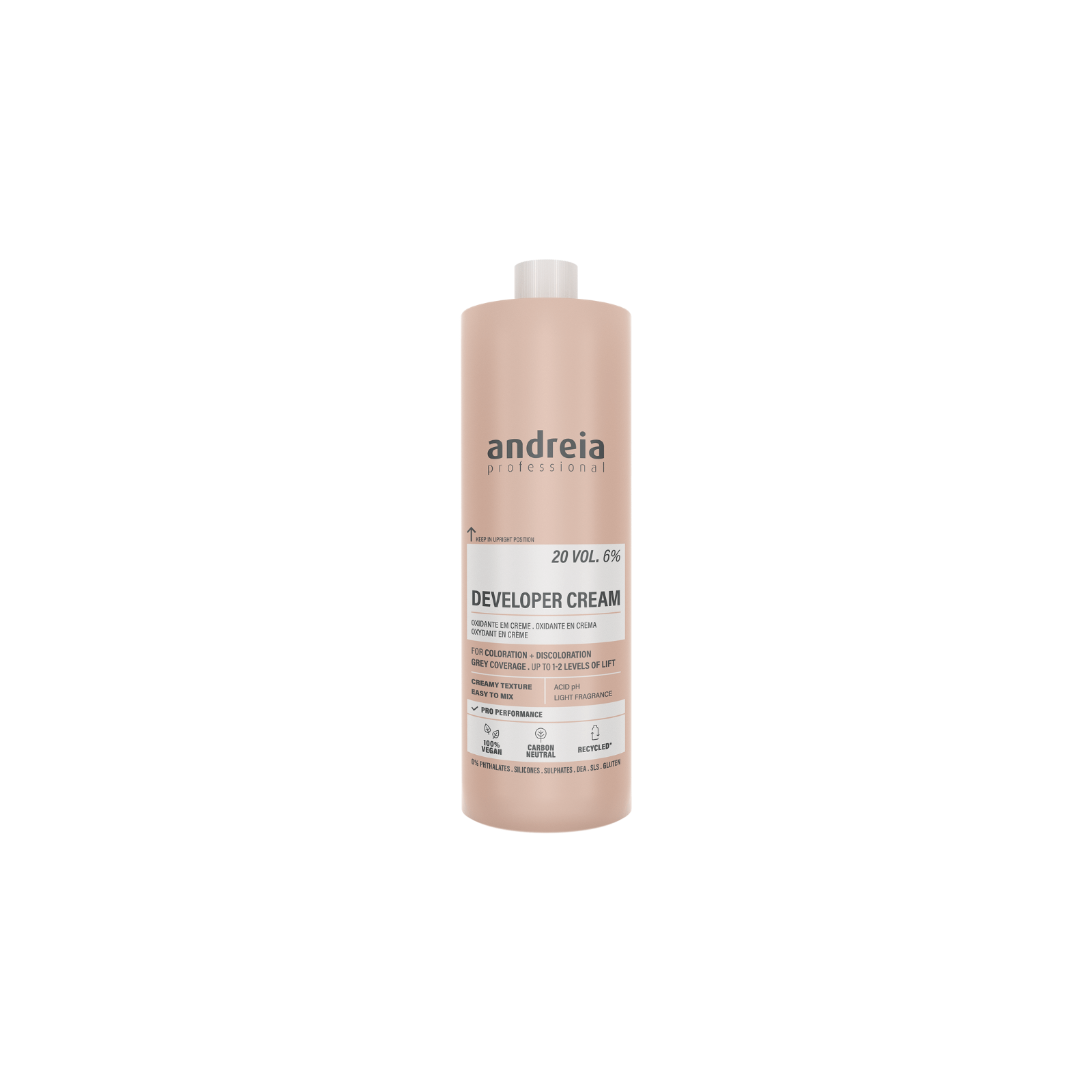 Andreia Developer Cream 20 Vol. 6% Vegan vesinikperoksiid 1000ml
