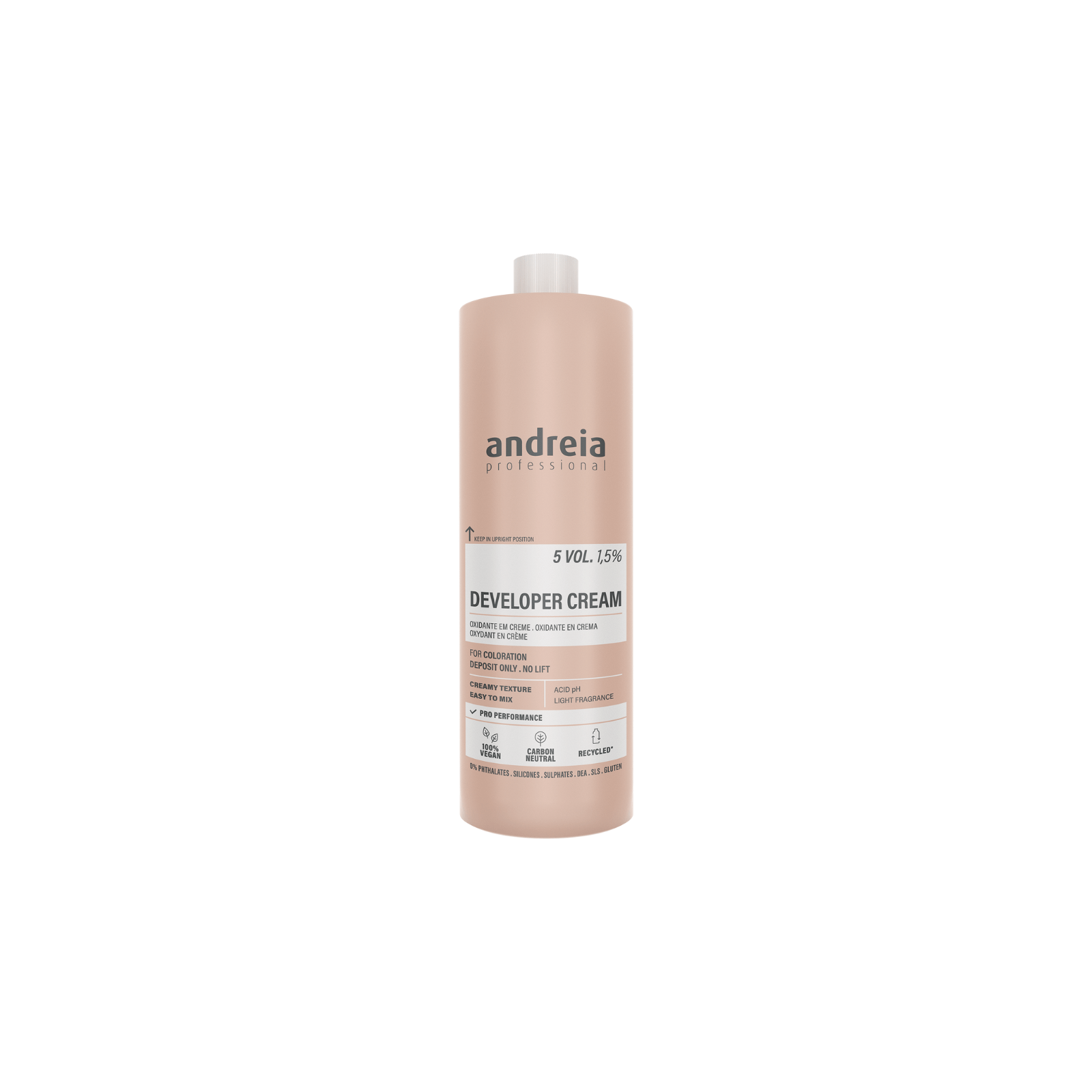 Andreia Developer Cream 5 Vol. 1,5% Vegan vesinikperoksiid 1000ml