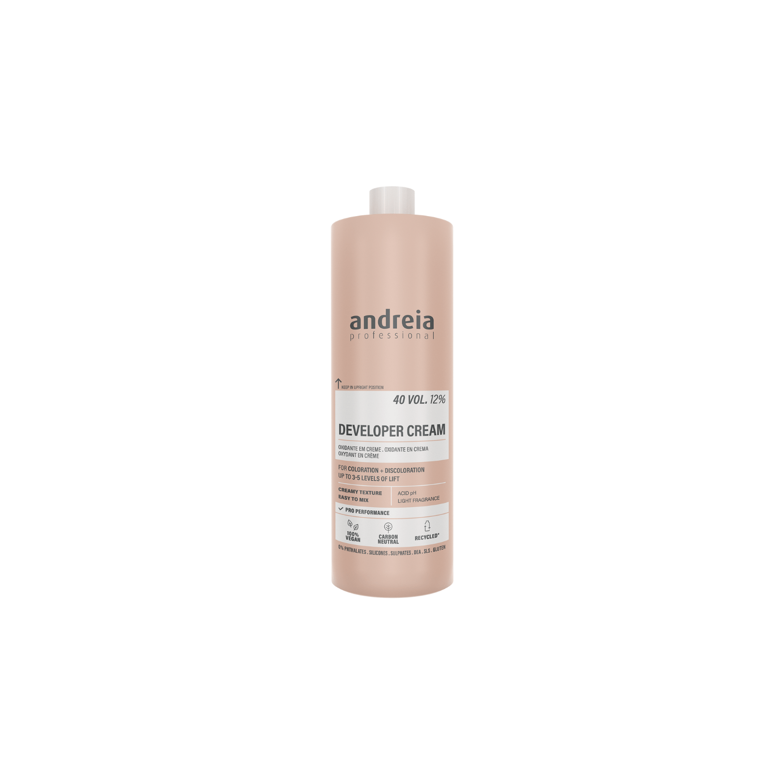Andreia Developer Cream 40 Vol. 12% Vegan vesinikperoksiid 1000ml