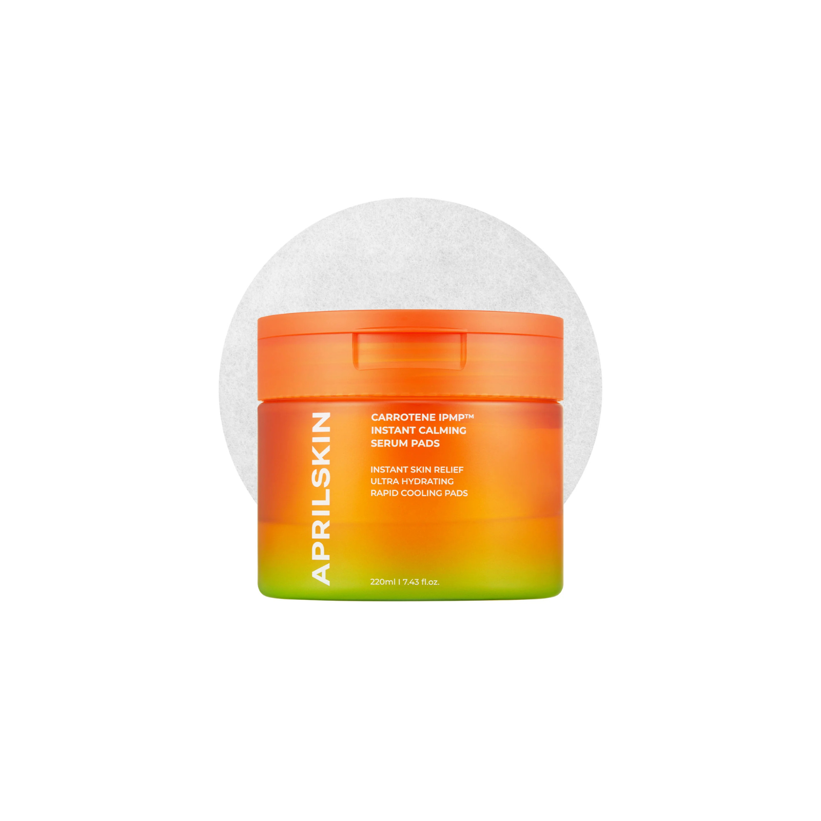 Aprilskin Carrotene IPMP Instant Calming Serum Pads rahustavad näopadjad 220ml