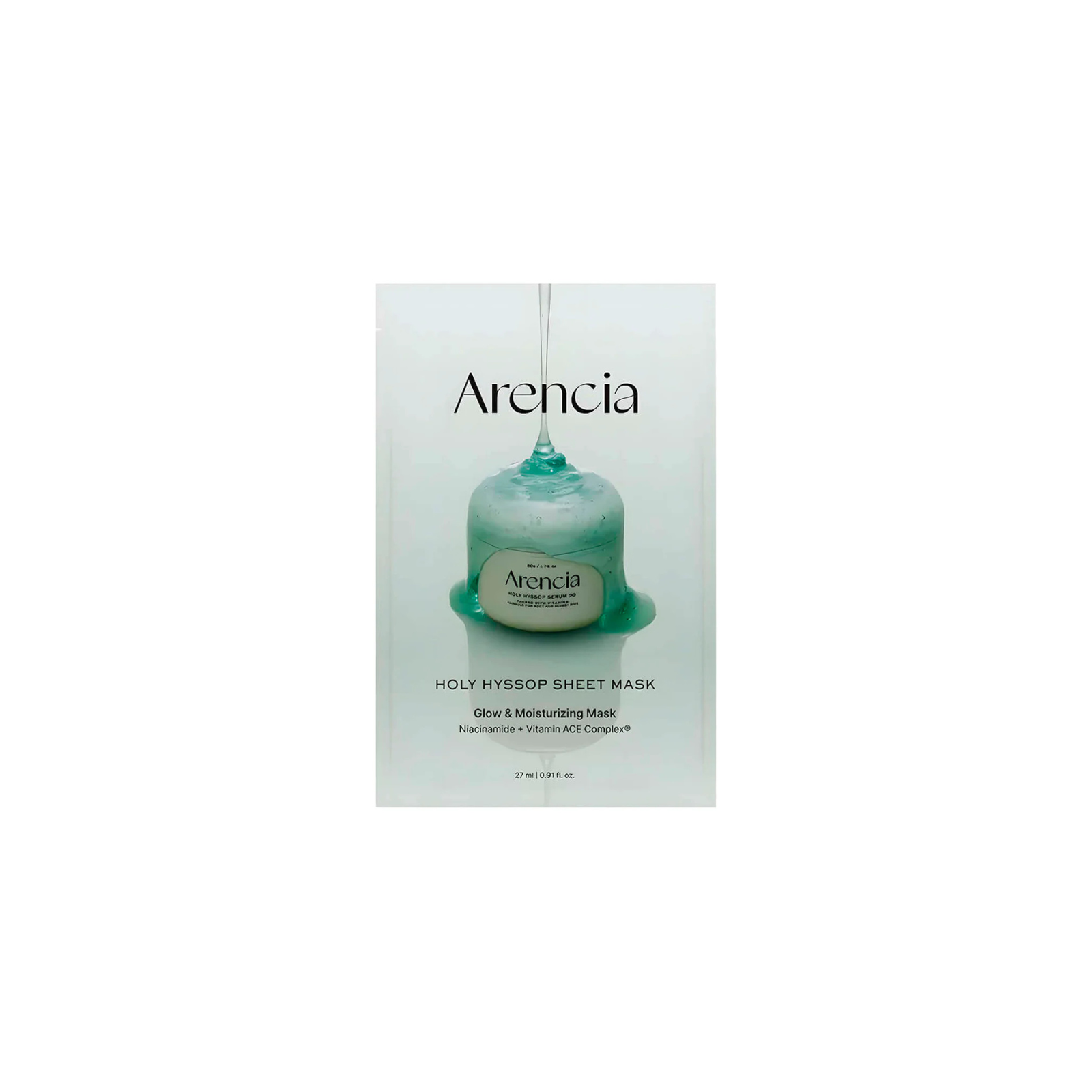 ARENCIA Holy Hyssop Sheet Mask niisutav kangasmask 27ml