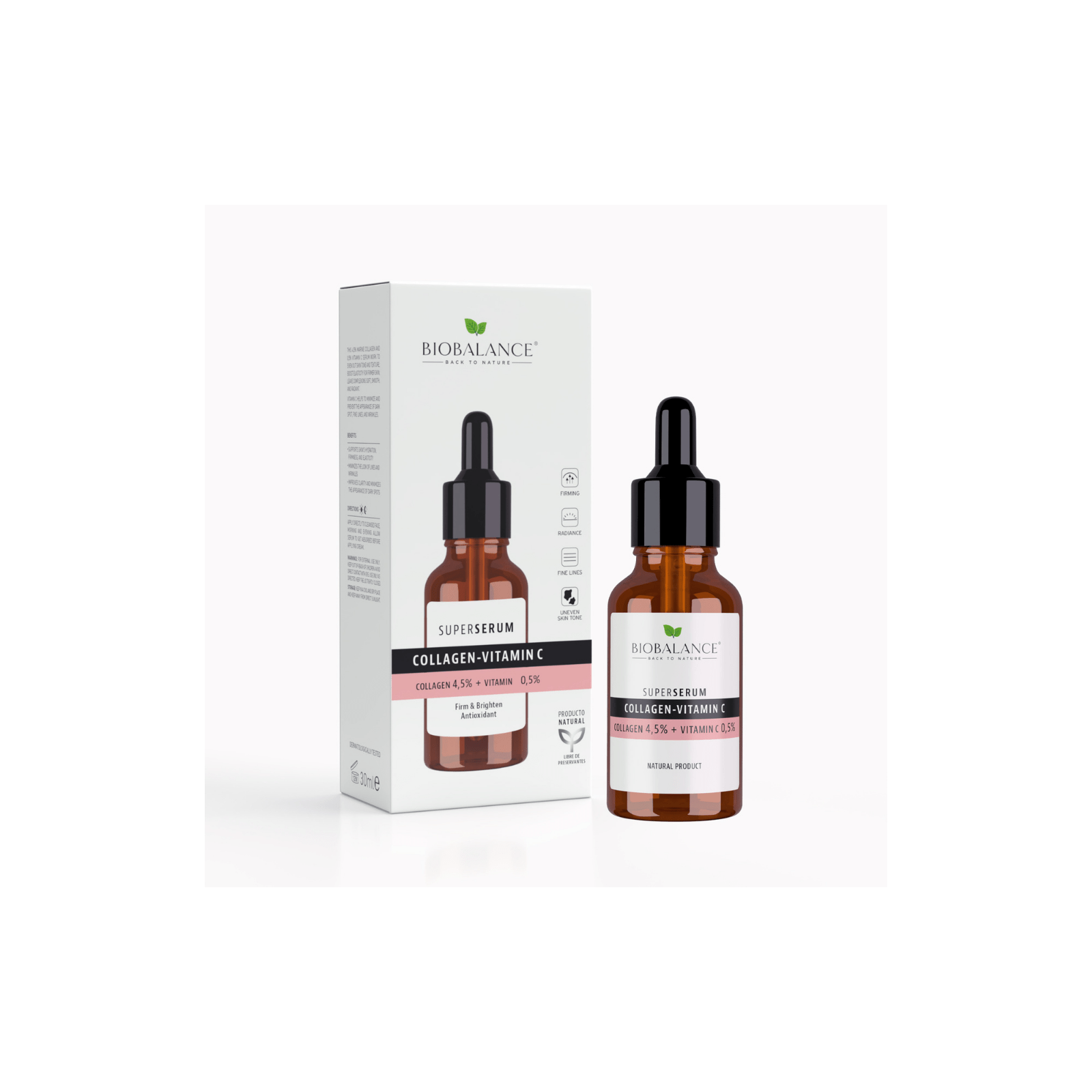 Bio Balance Collagen 4,5% + Vitamin C 0,5% nahka tugevdav seerum 30ml