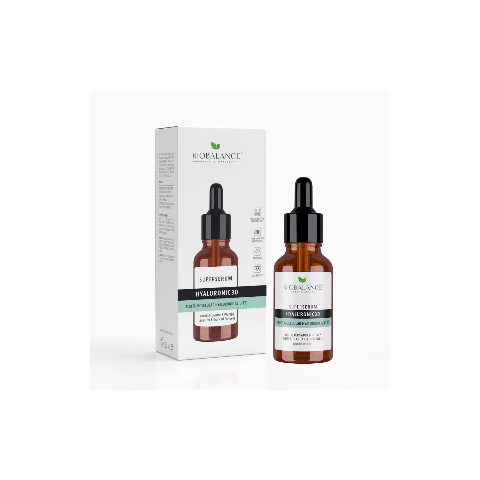 Bio Balance Hyalu-Plump Multi-Molecular Hyaluronic Acid 1% hüaluroonhappe seerum 30ml