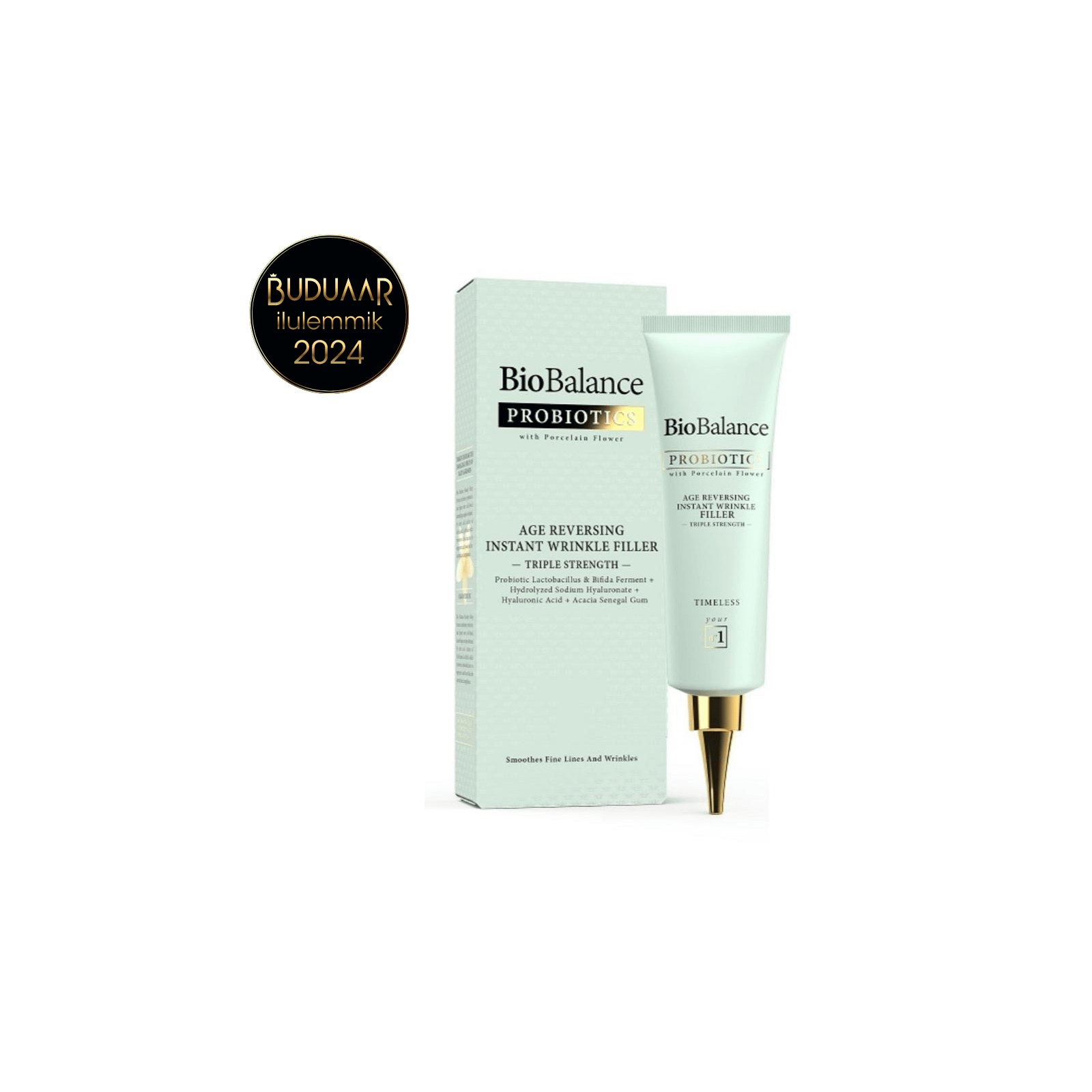 Bio Balance Probiotics miimika-, silma- ja huulekortse täitev seerum 30ml