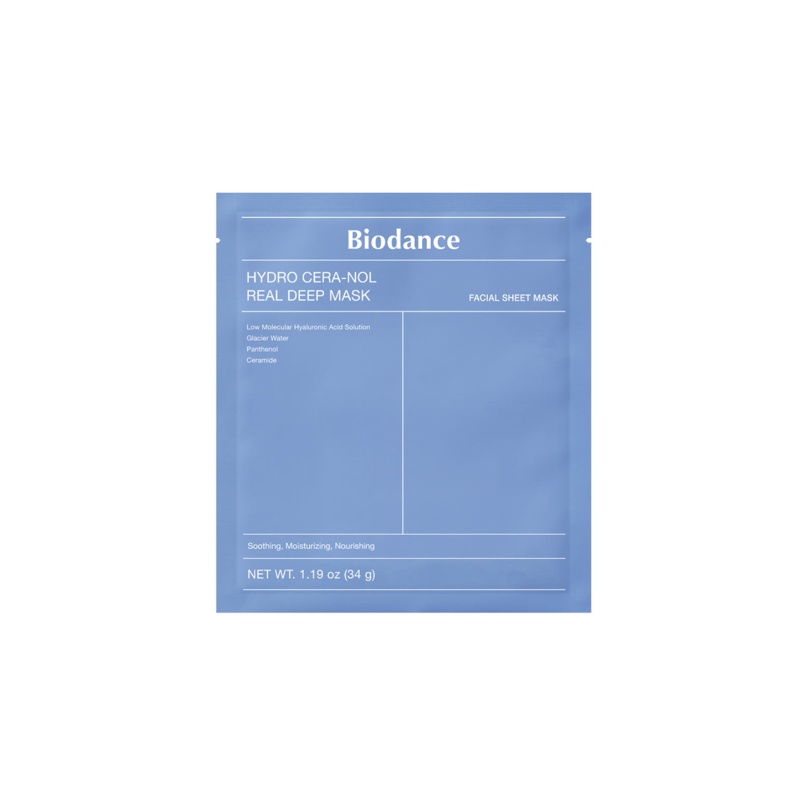 BIODANCE Hydro Cera-Nol Real Deep Sheet Mask hüdrogeelmask 1tk