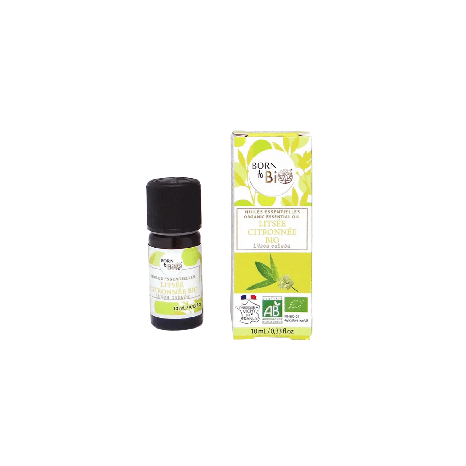 Born to Bio Lemon Litsea Essential Oil sidrunheina eeterlik õli 10ml