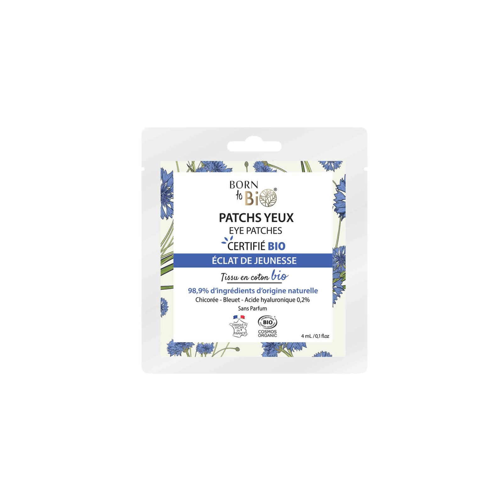 Born to Bio Youthful Glow Eye Patches silmaümbrusmask 4ml