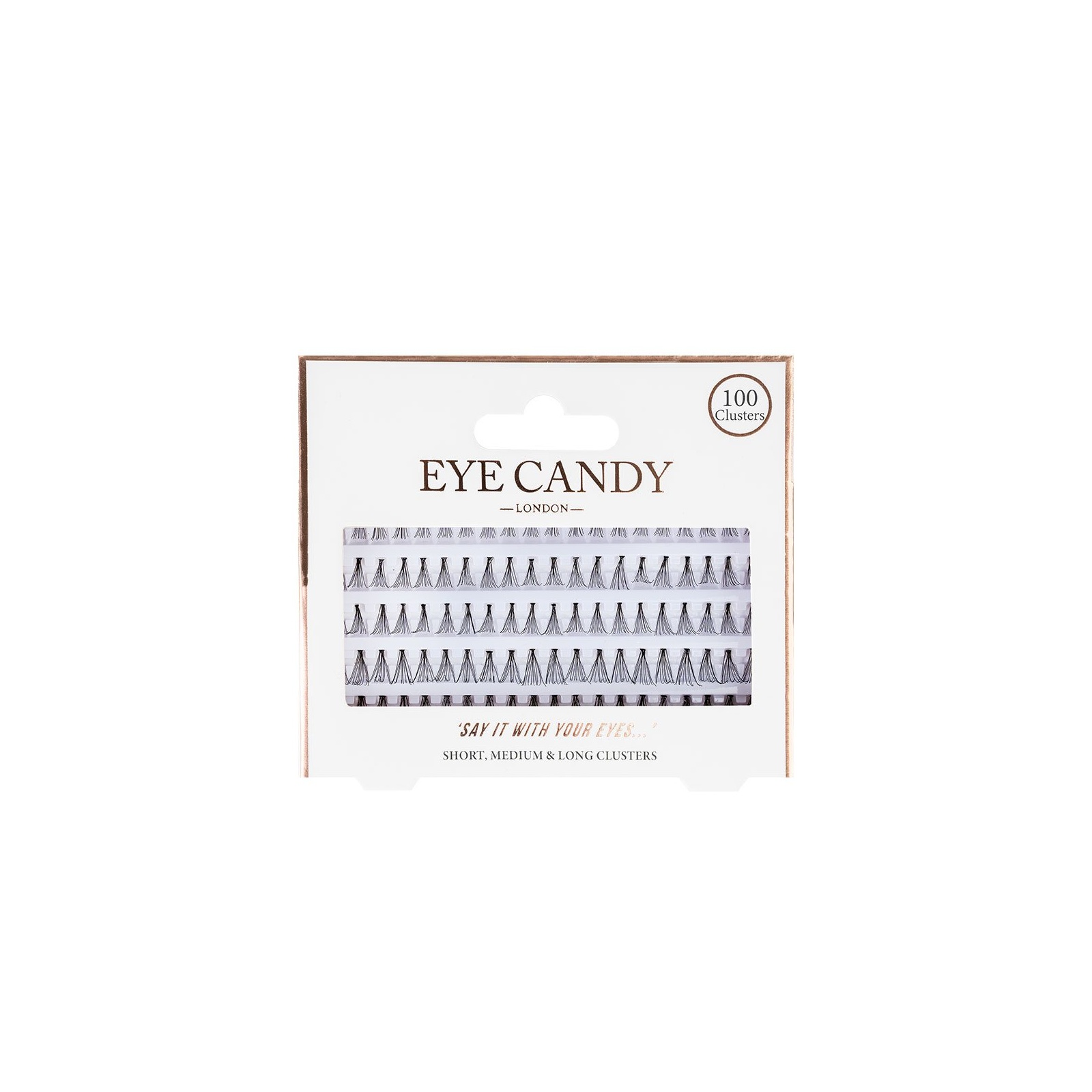 Eye Candy Individual Lashes - 100 Clusters valmislehvikud