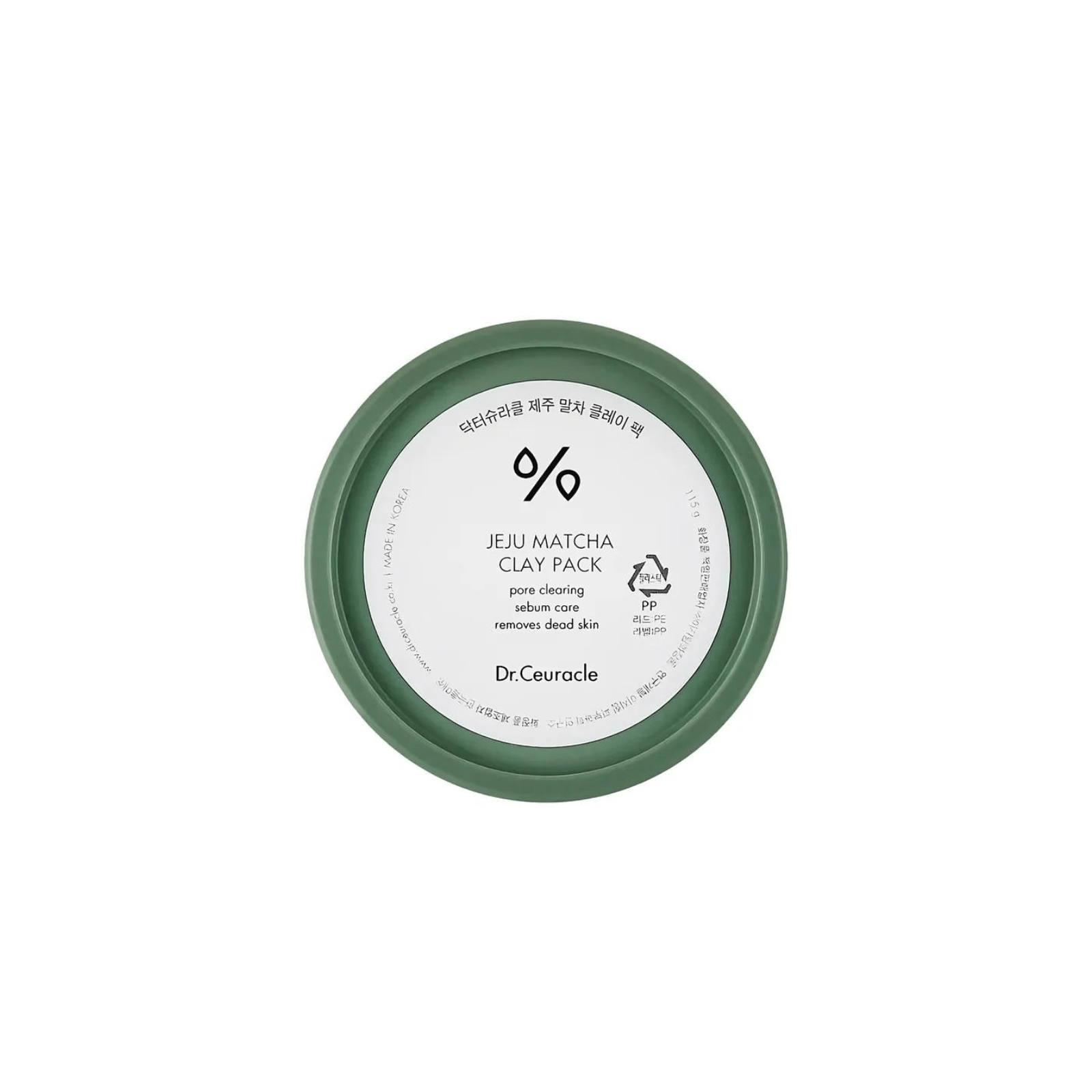 Dr. Ceuracle Jeju Matcha Clay Pack savimask 115g