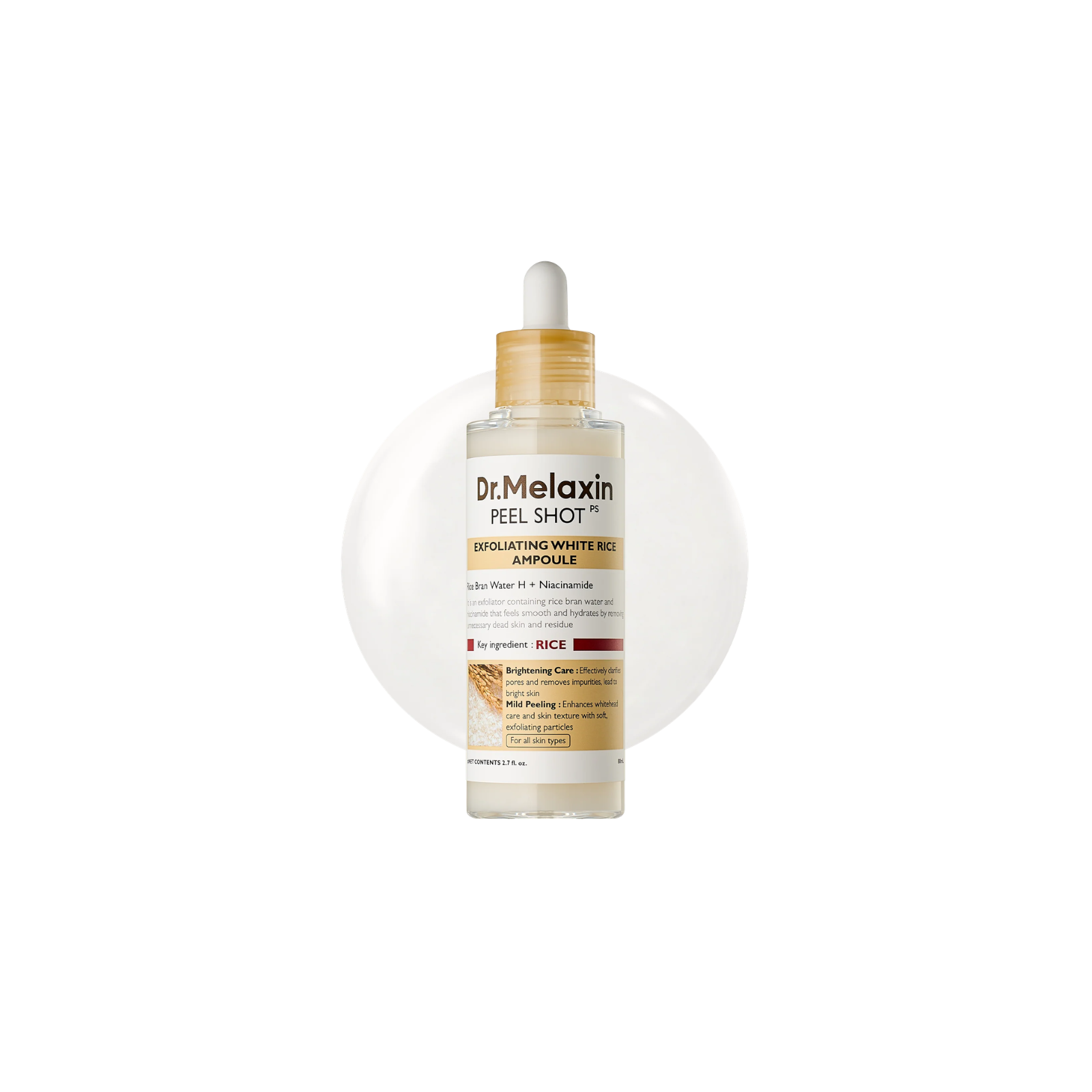 Dr. Melaxin Peel Shot Exfoliating White Rice Ampoule kooriv näoseerum 80ml