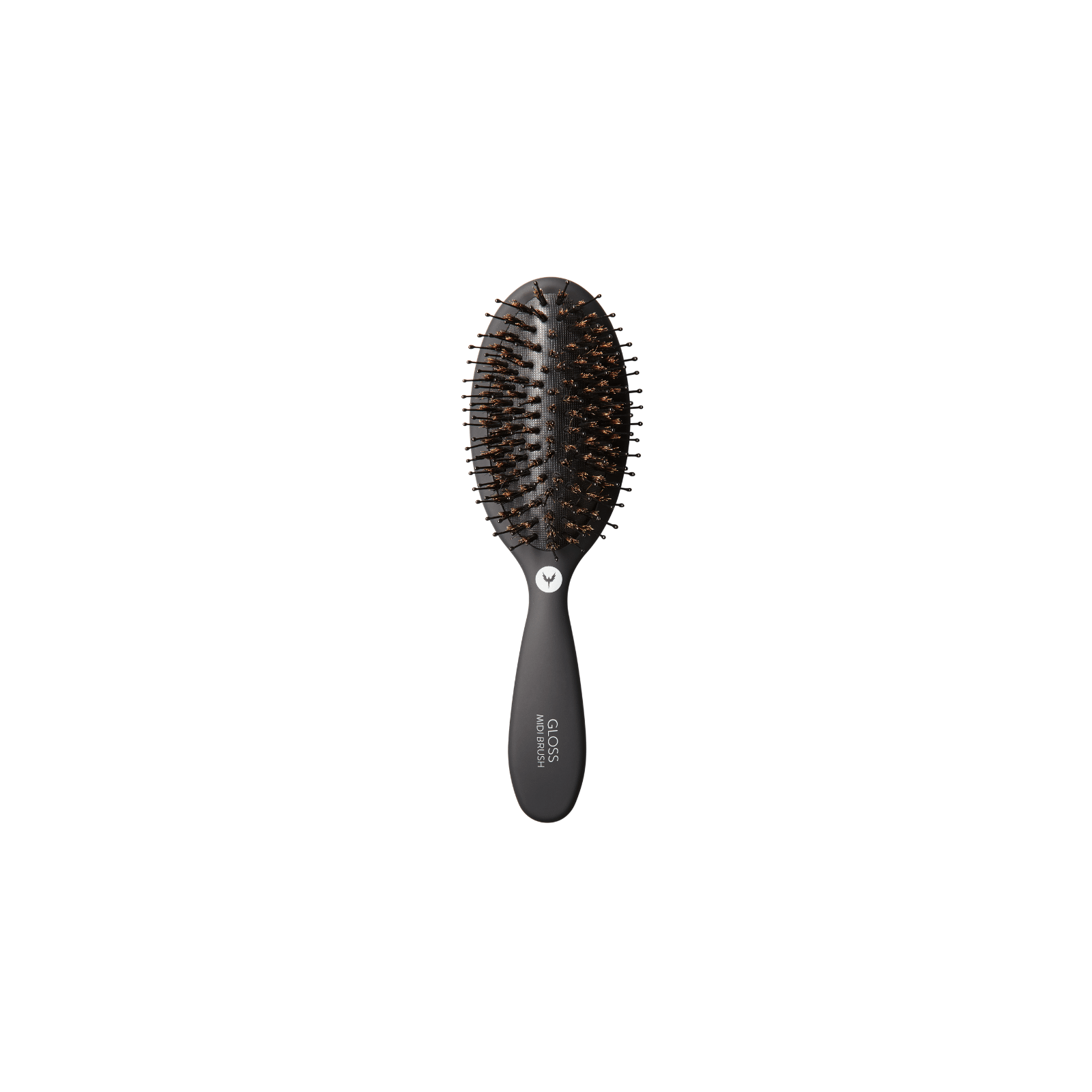 HH Simonsen Gloss Brush Midi, Black karusnahast juuksehari