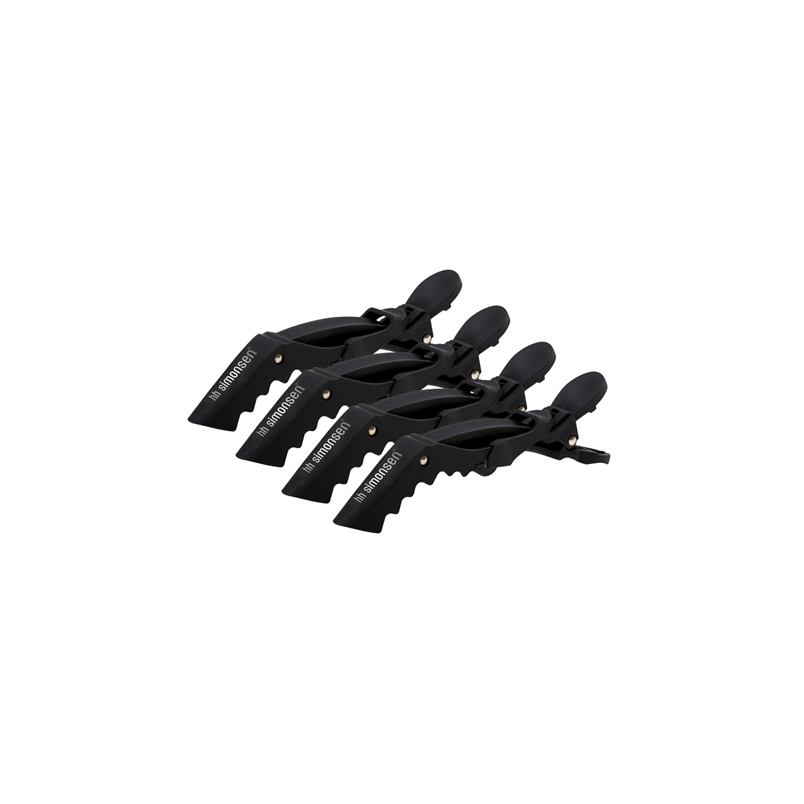 HH Simonsen Crocodile Clips, 4 pcs. black