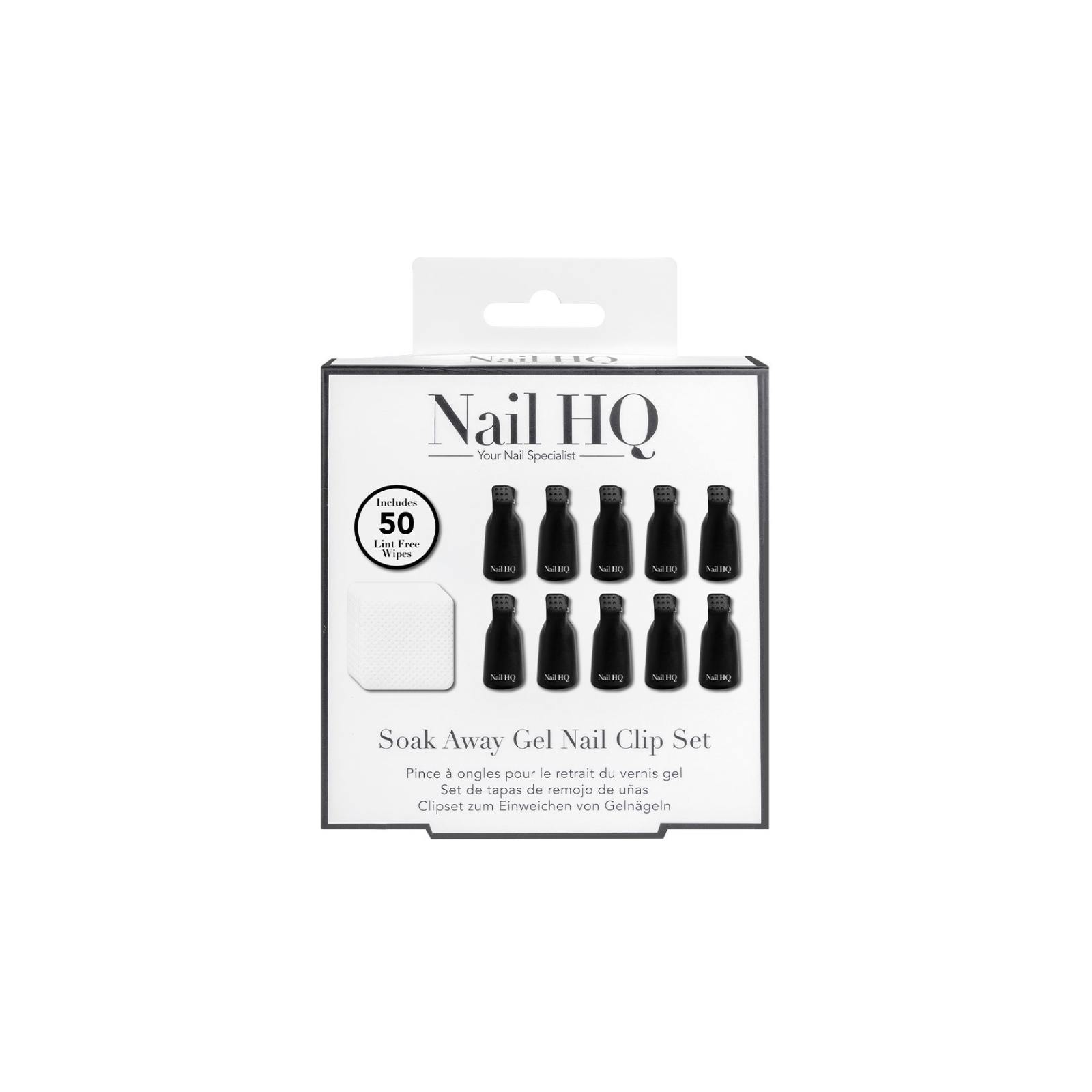 Nail HQ Soak Away Gel Nail Clip Set küünelaki eemaldamise klipid