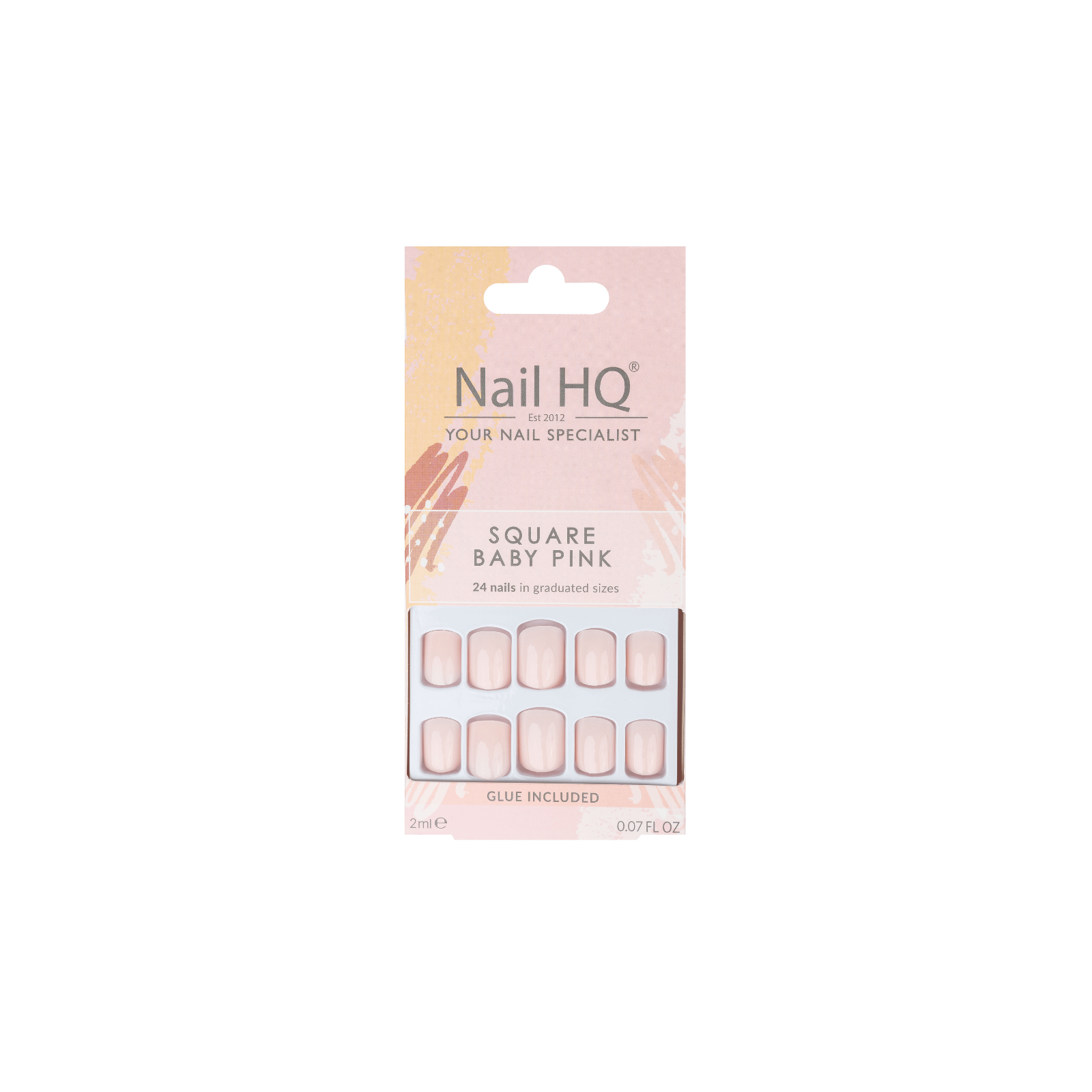 Nail HQ Square Nude Nails 24 Pieces