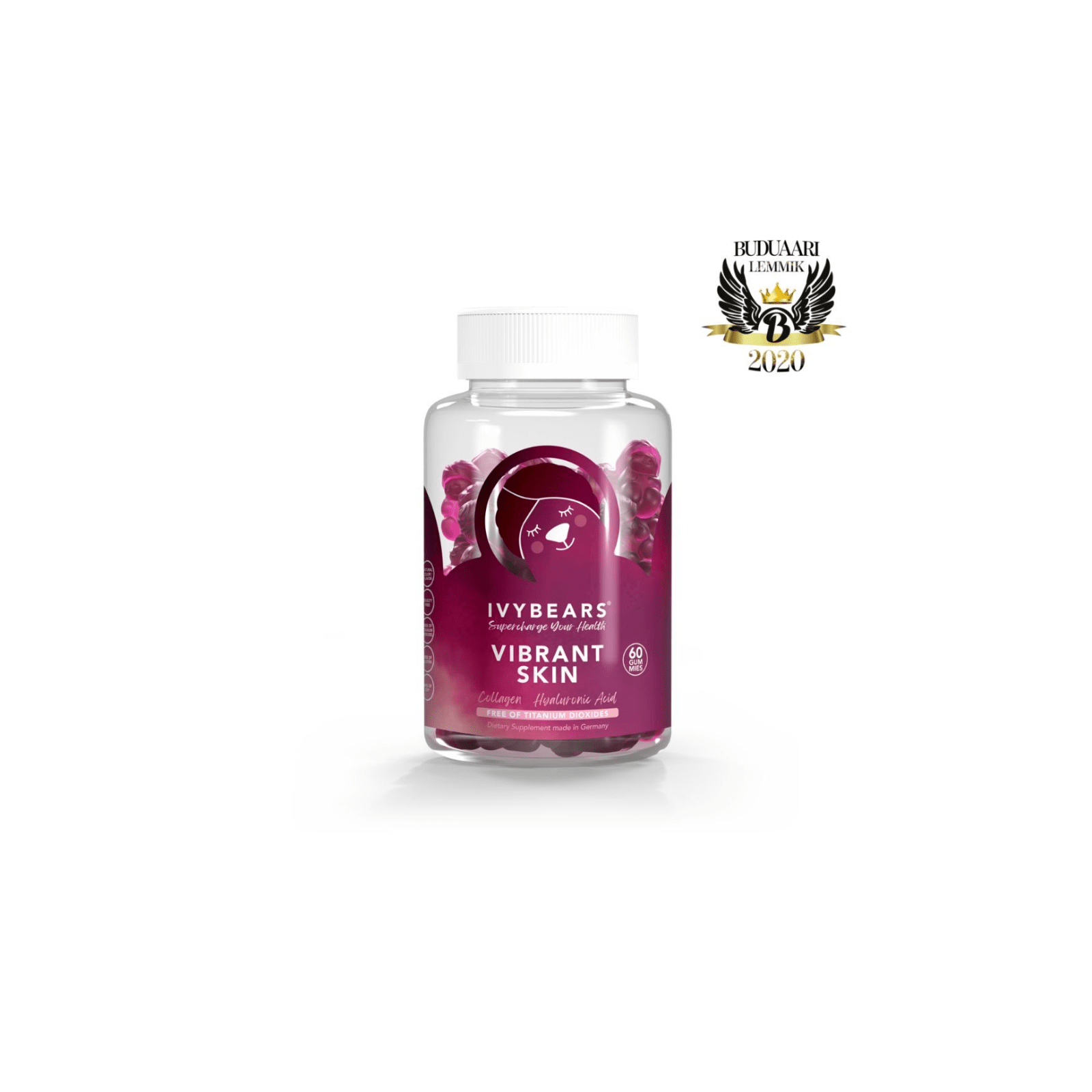 IvyBears Vibrant Skin kollageeni ja hüaluroonhappega kummikarud