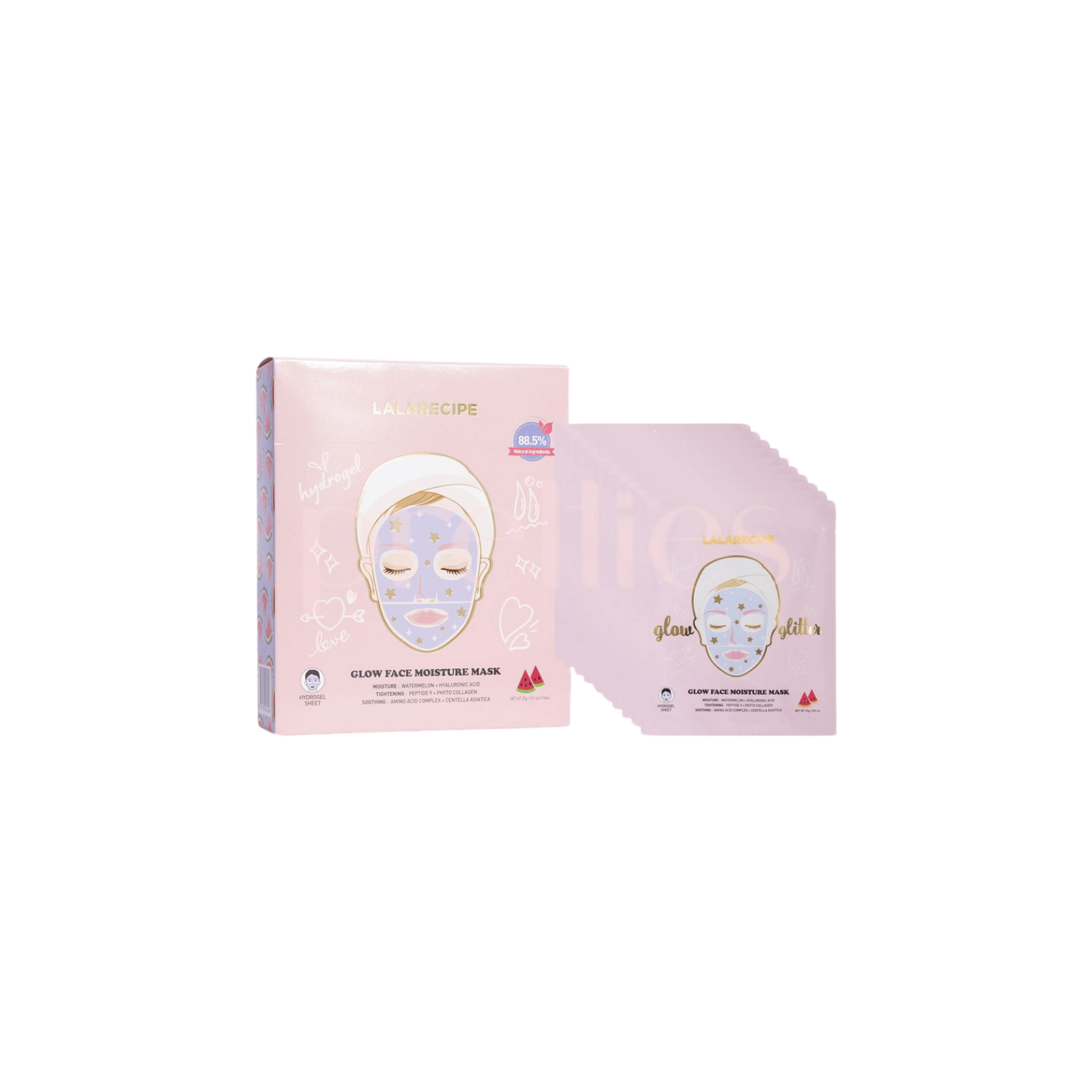 Lalarecipe Glow Face Moisture Mask Box näomaskide komplekt 10tk