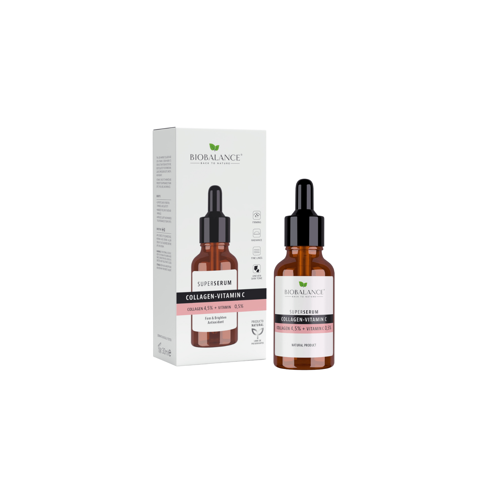 Bio Balance Collagen 4,5% + Vitamin C 0,5% nahka tugevdav seerum 30ml