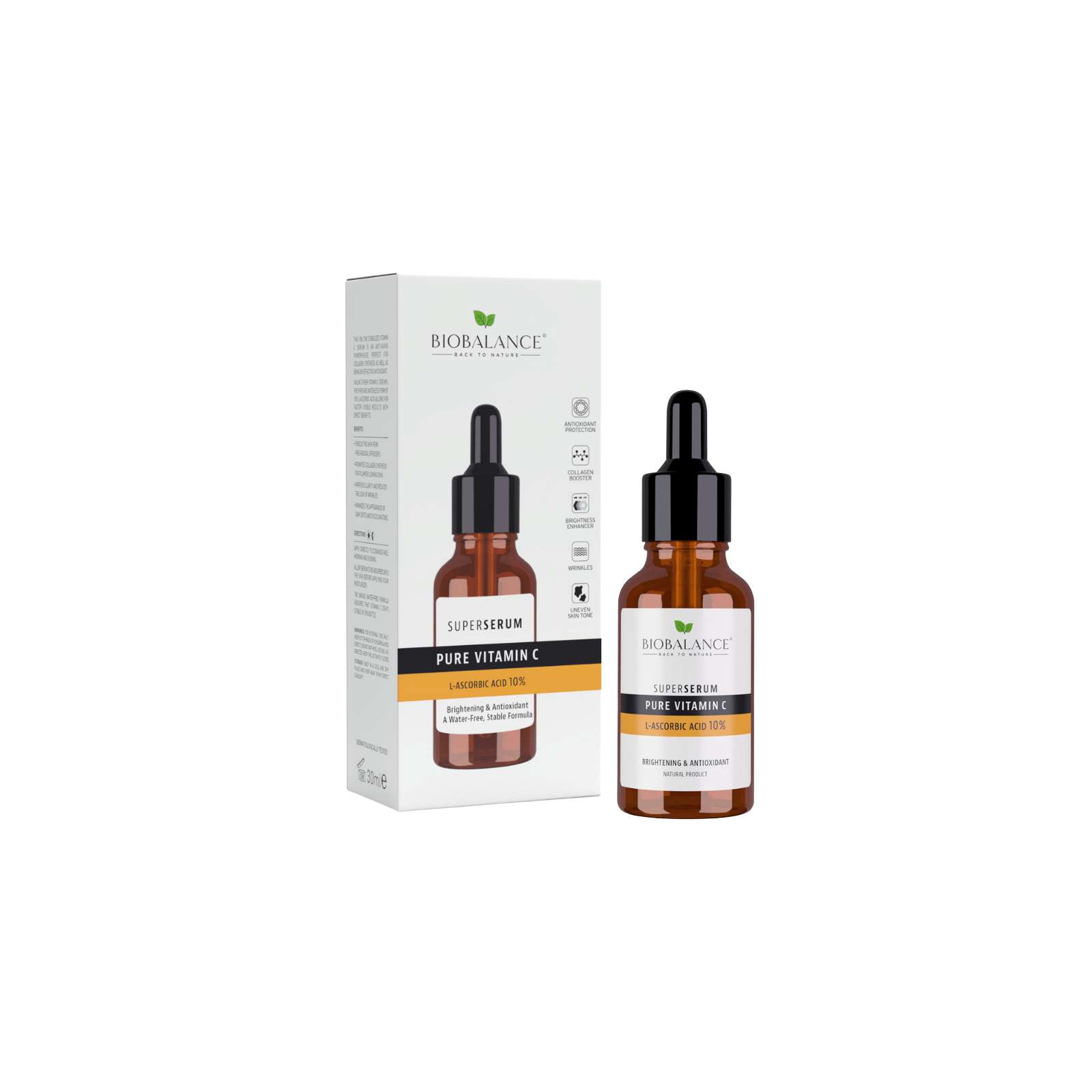 Bio Balance Pure Vitamin C L-Ascorbic Acid 10% kirgastav seerum 30ml