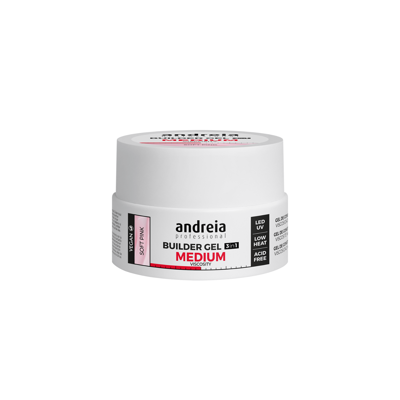 Andreia Builder Gel Medium Viscosity Soft Pink 22g