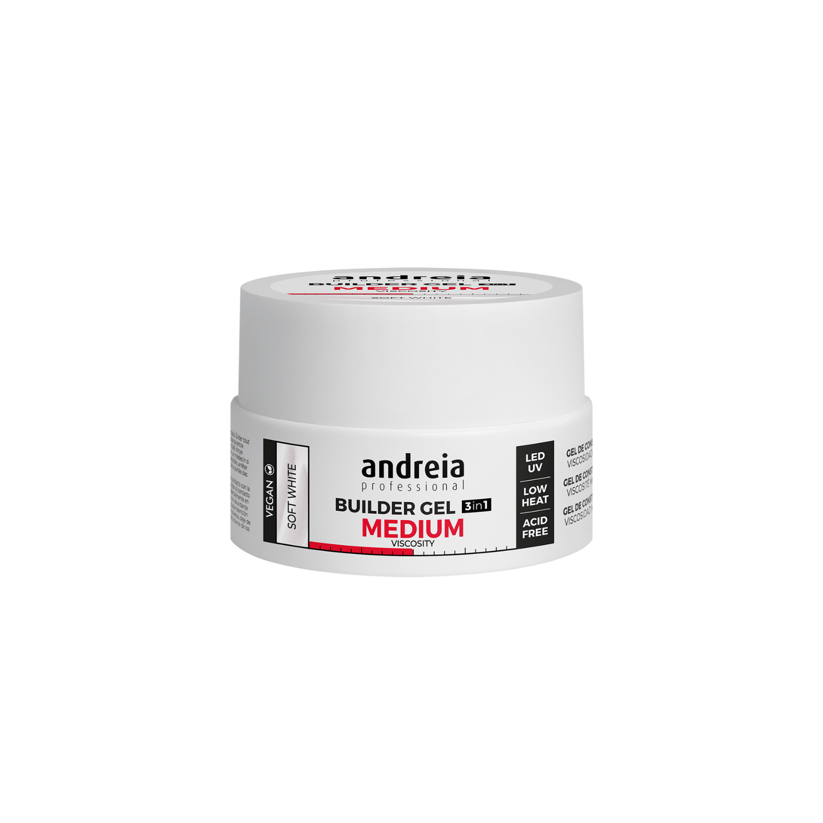 Andreia Builder Gel Medium Viscosity Soft White 22g