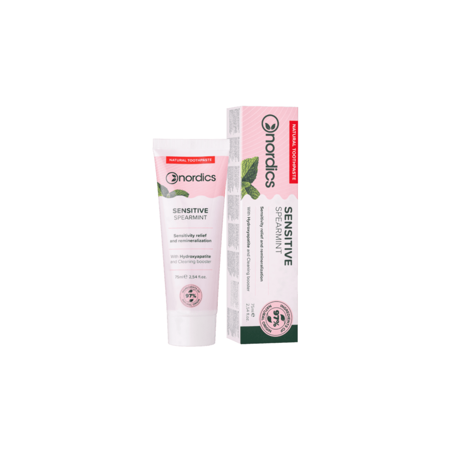Nordics Natural Remineralization Toothpaste Sensitive with “Liquid Enamel” hambapasta tundlikele hammastele 75ml
