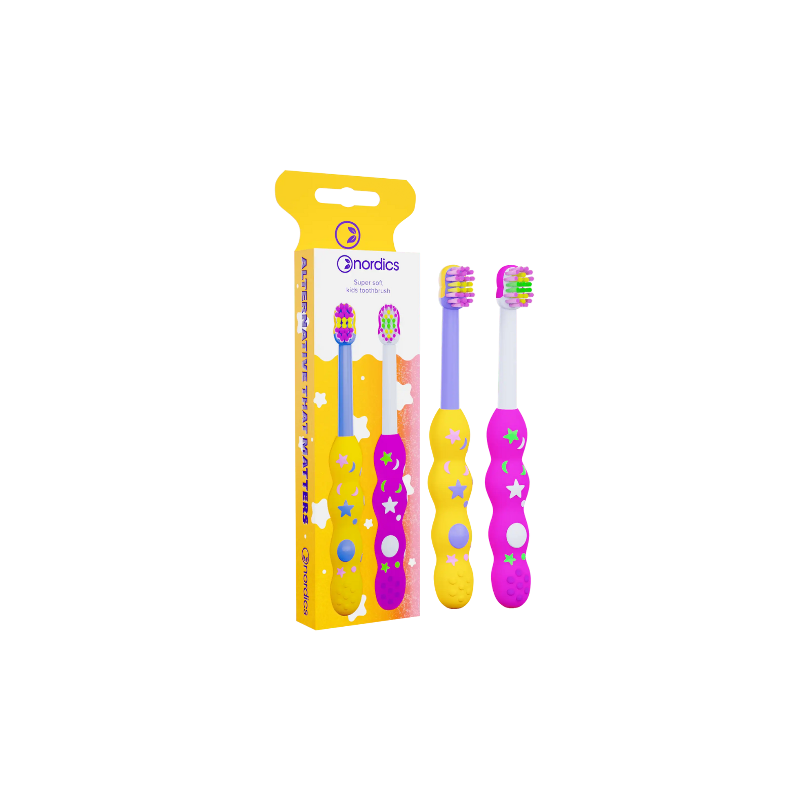 Nordics Baby Premium 2-pack Soft 4080 hambaharja komplekt lastele