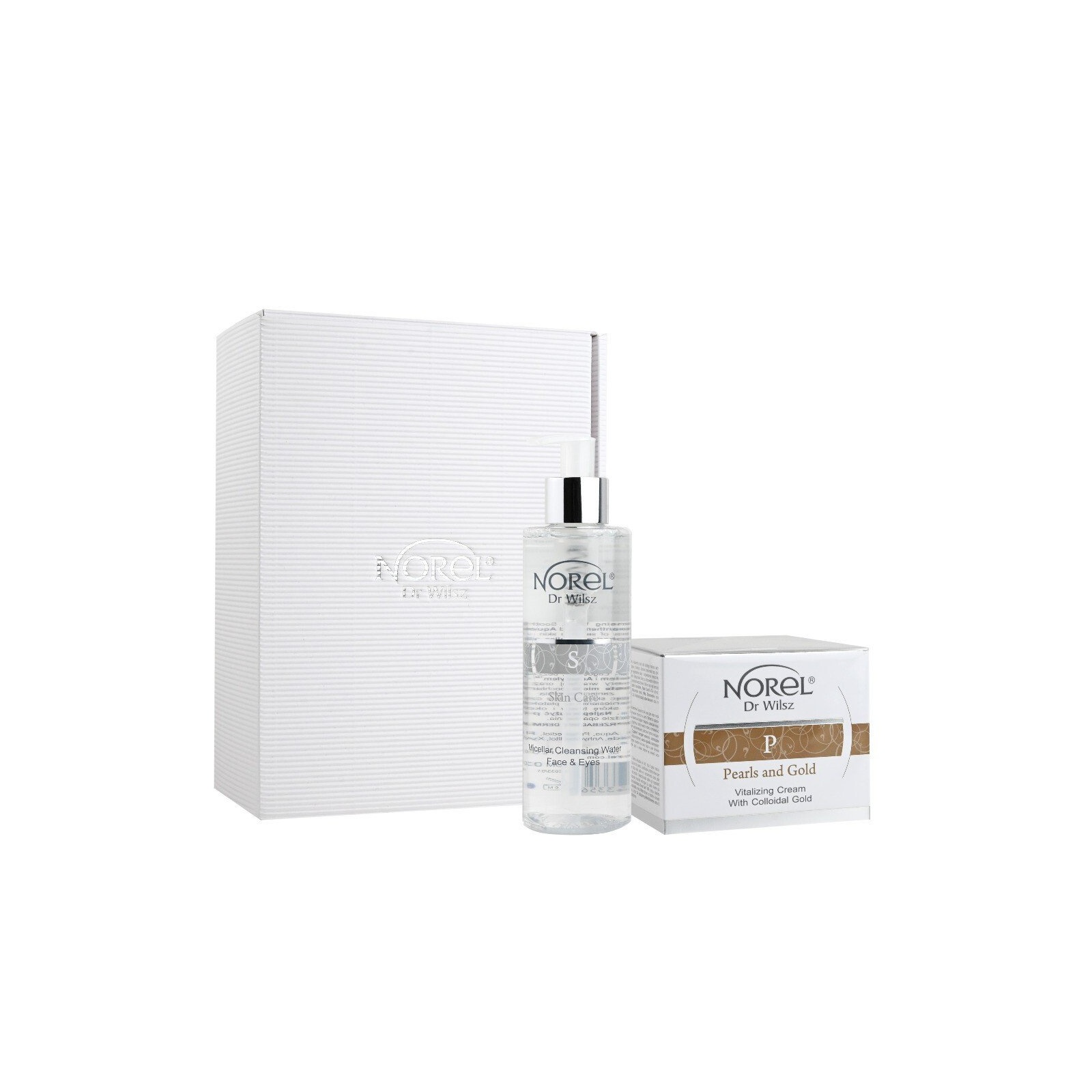 Gift Set! Norel Dr Wilsz Pearls and Gold Anti-wrinkle face cream and micellar lotion