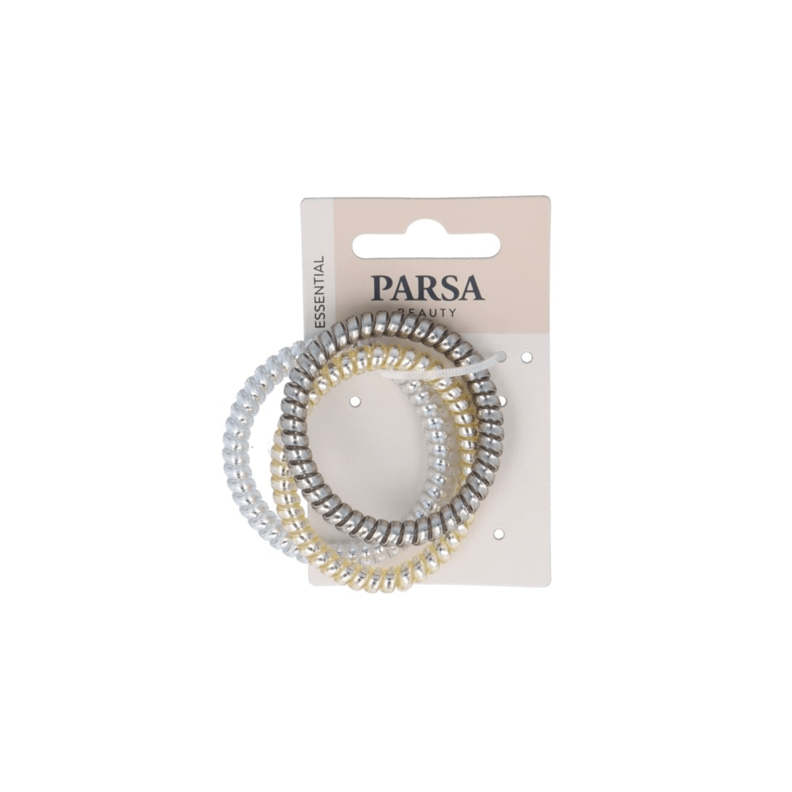 Parsa Beauty Spiral Pony-O Metallic Thin Big spiraalsed juuksekummid 3tk