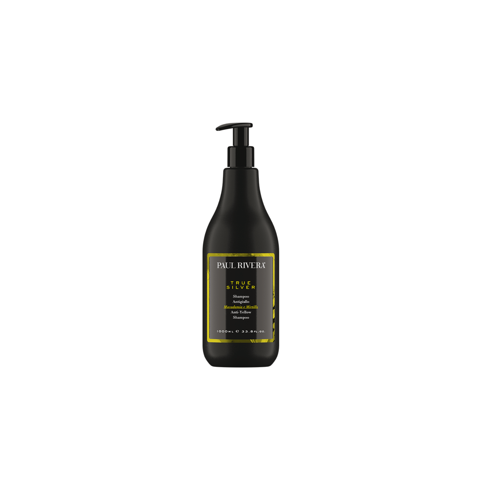 Paul Rivera True Silver Anti-Yellow Shampoo kollasust vähendav hõbedašampoon 500ml