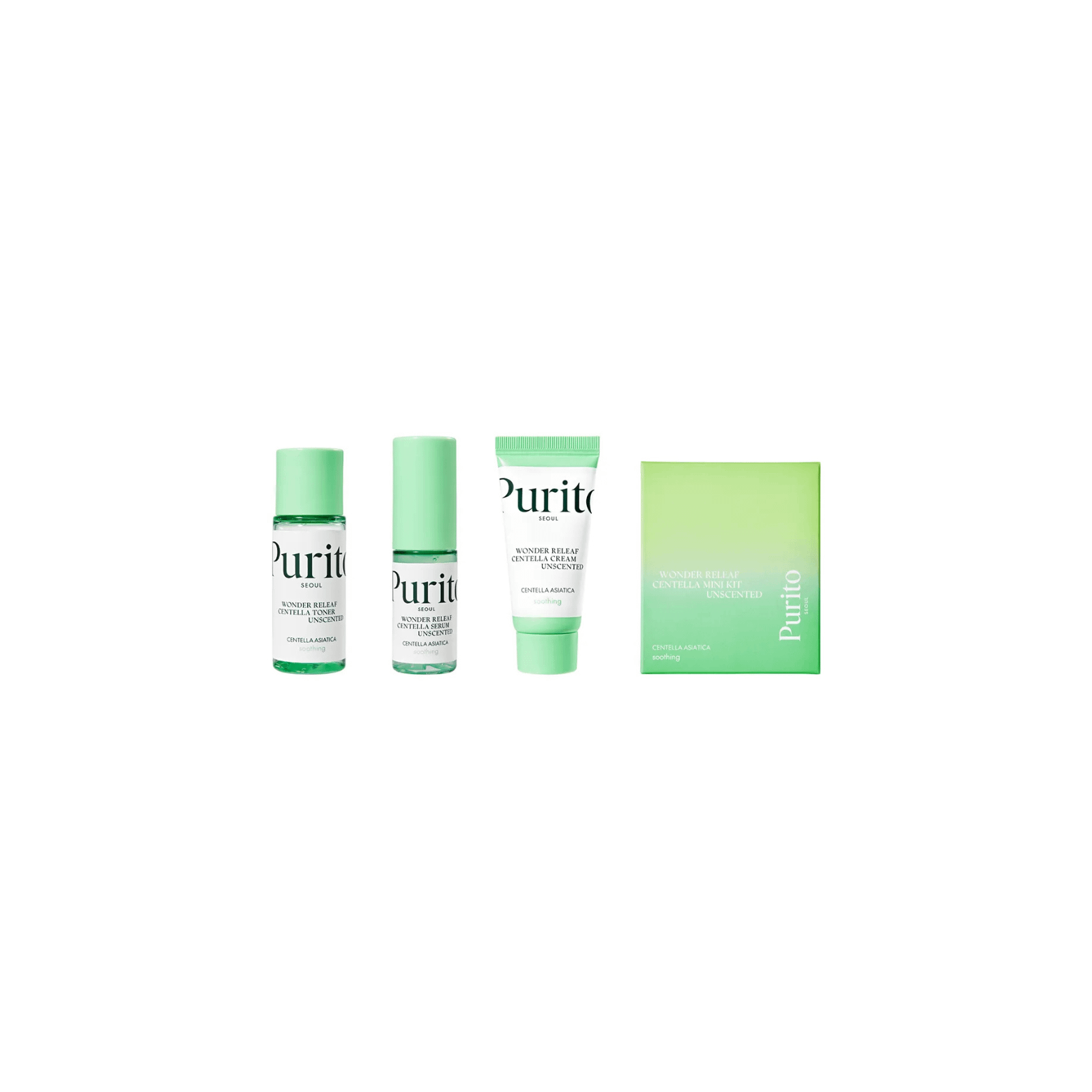 PURITO Wonder Releaf Centella Mini Kit Unscented reisikomplekt
