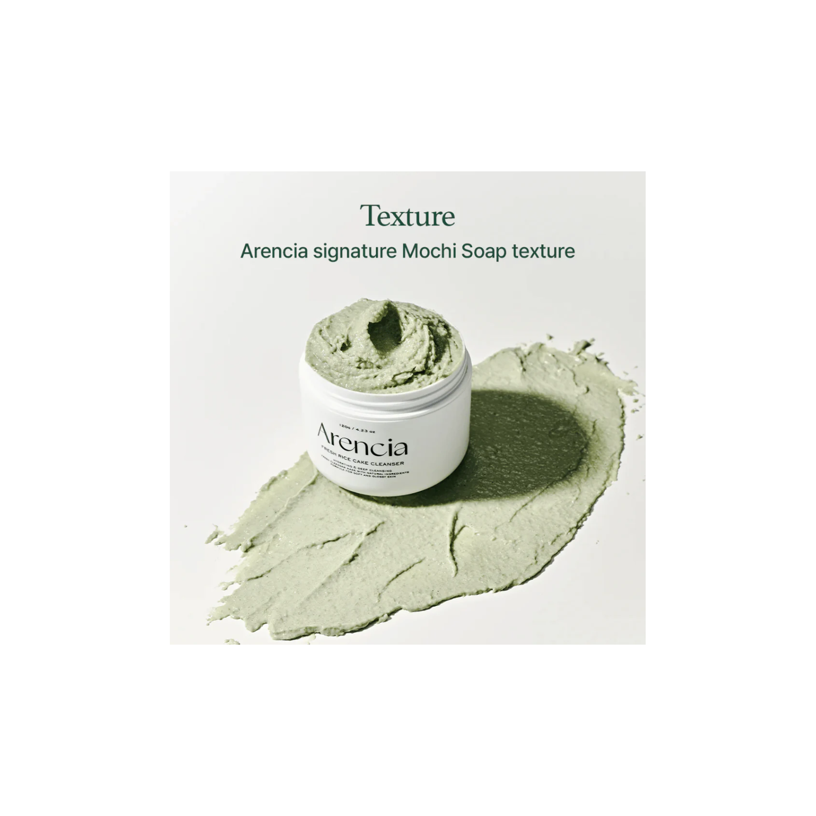 ARENCIA Fresh Green Rice Mochi Cleanser puhastusvahend 120g