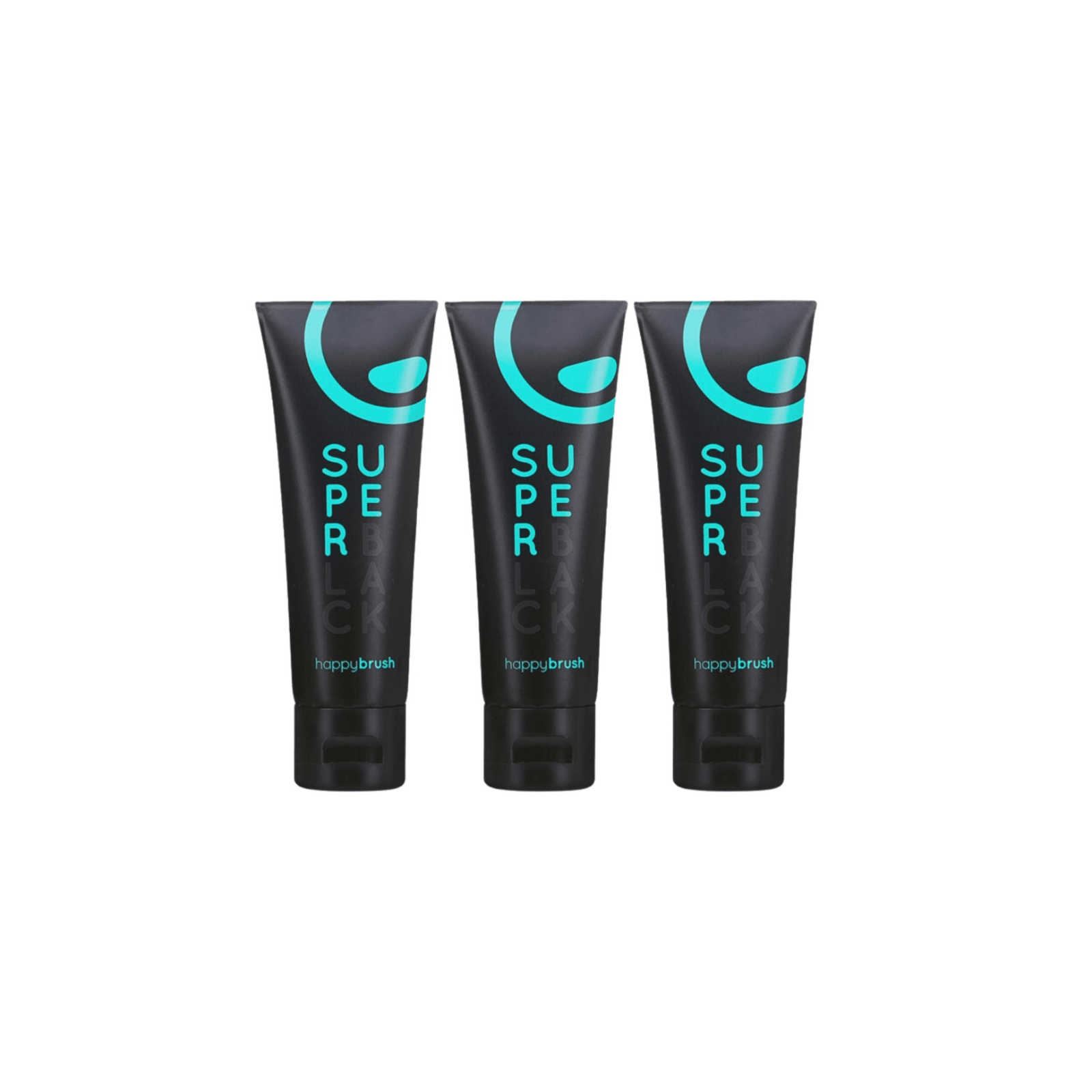 Komplekt! 3x happybrush SuperBlack Toothpaste 75ml