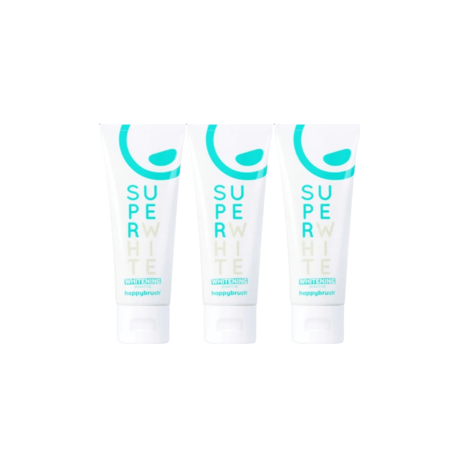 Komplekt! 3x happybrush SuperWhite + Protect 75ml