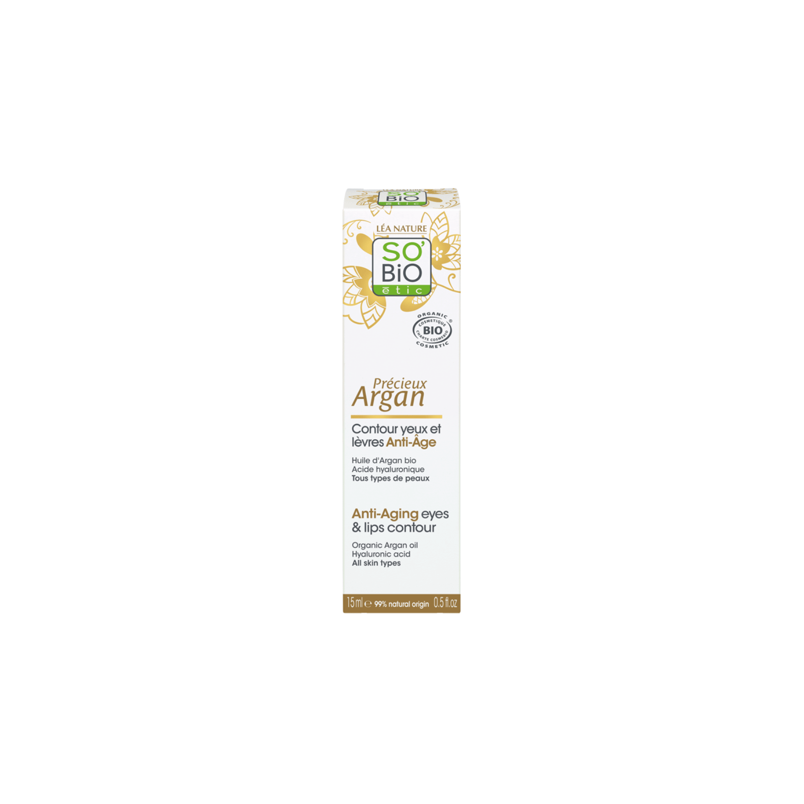 So Bio Argan Anti-Aging Eyes & Lips Contour silma- ja huuleümbruse kontuurkreem 15ml