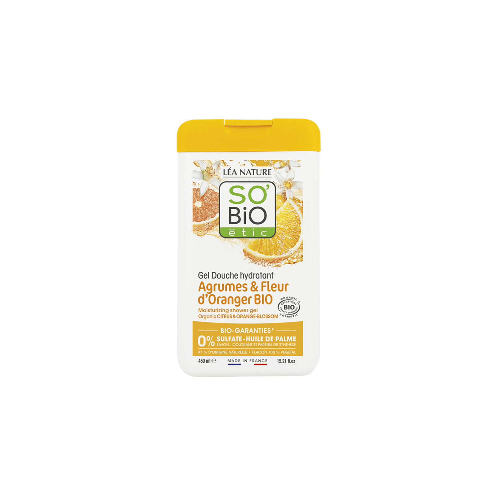 So Bio Moisturizing Shower Gel Citrus & Orange Blossom niisutav dušigeel 450ml