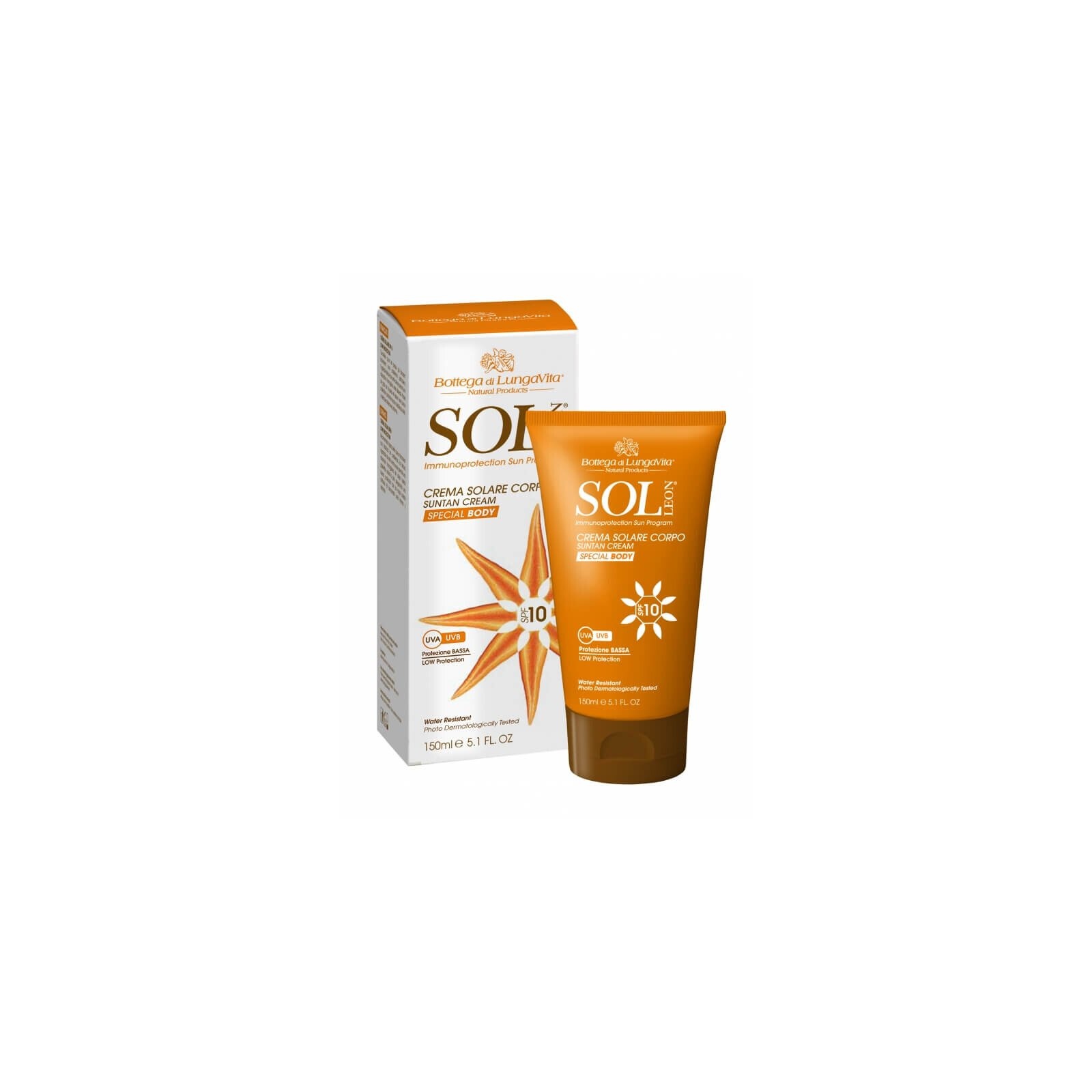 SOL Suntan Cream veekindel päikesekaitsekreem SPF 10 150ml