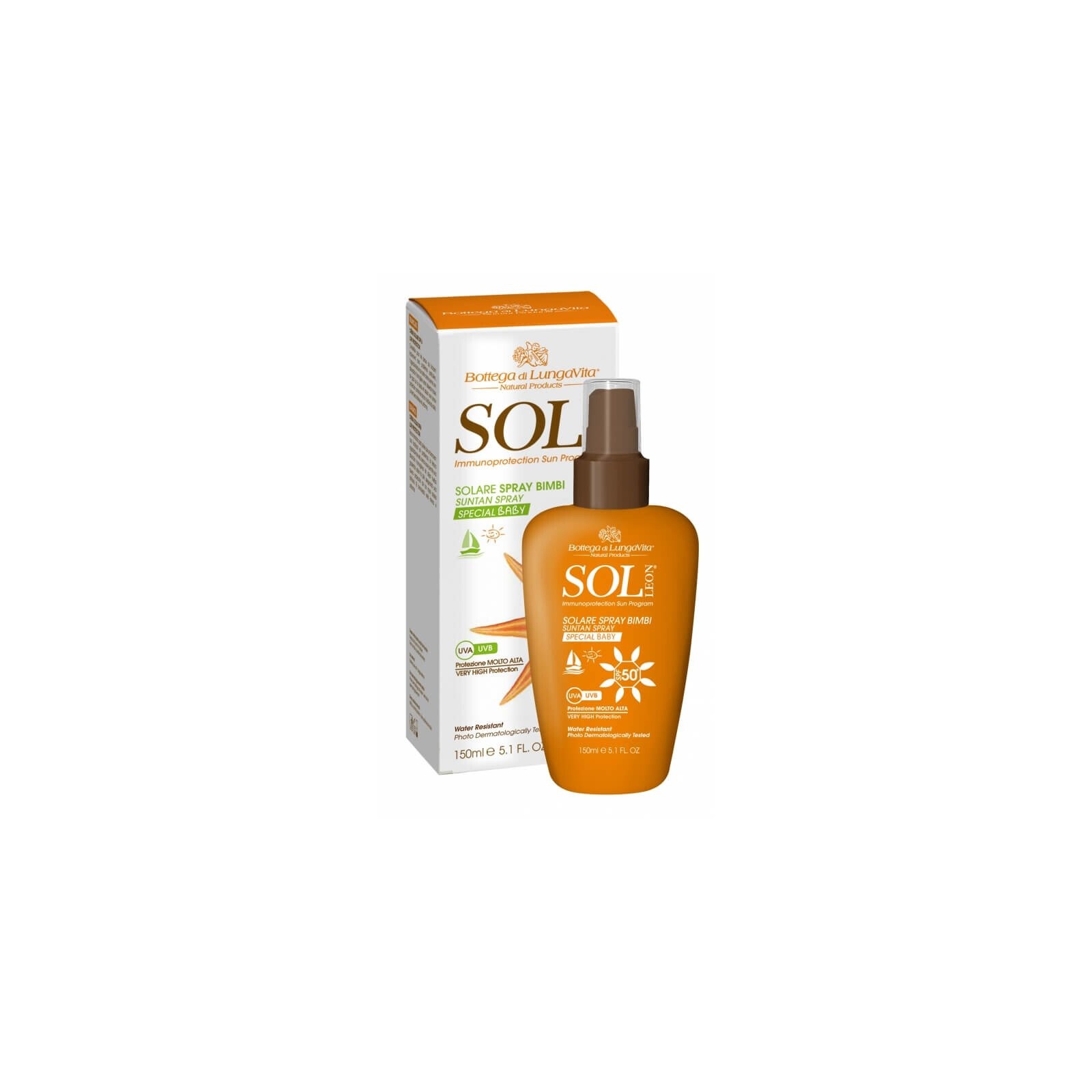 SOL Sun Protection Spray veekindel päikesekaitsesprei SPF50 150ml