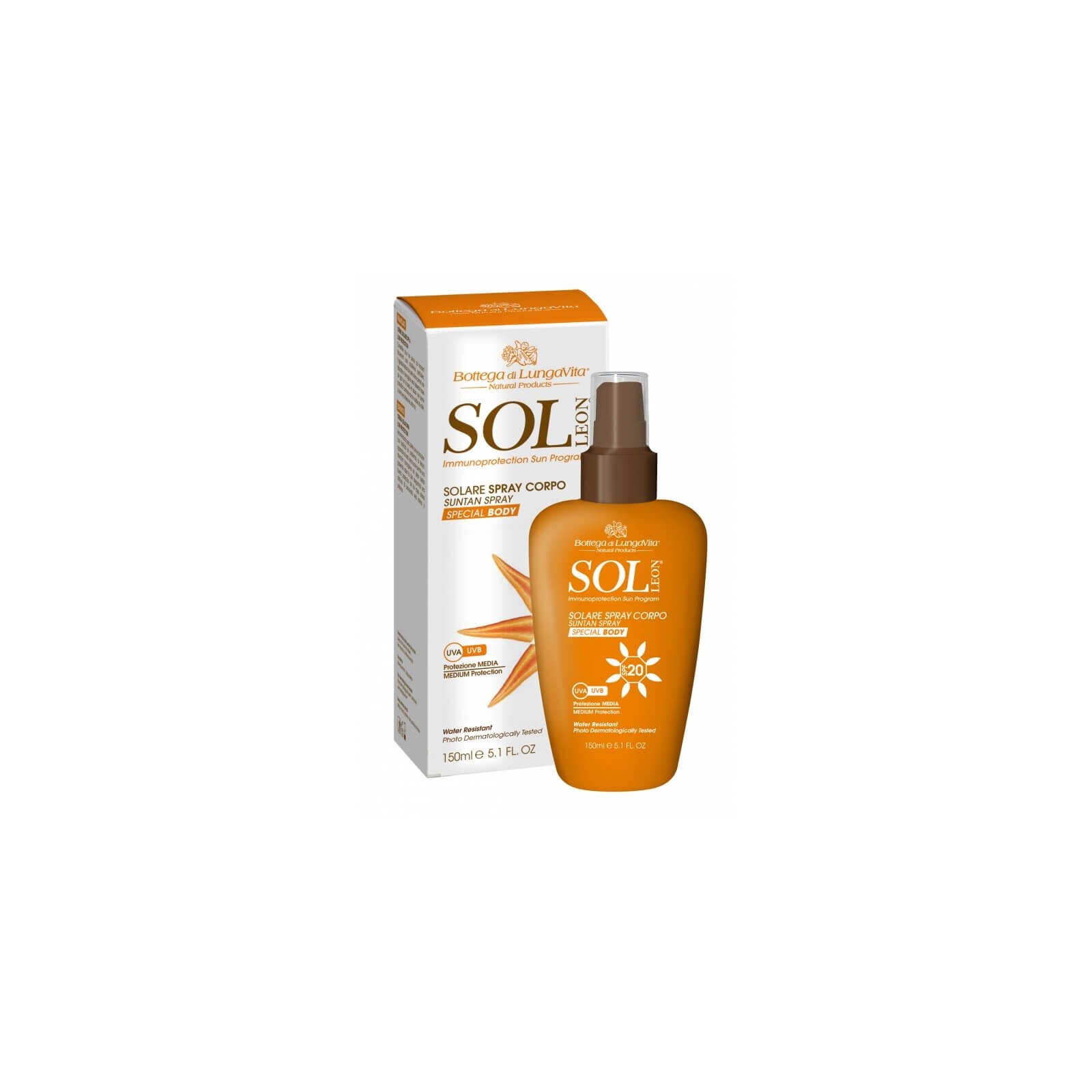 SOL Sun Protection Spray veekindel päikesekaitsesprei SPF 20 150ml