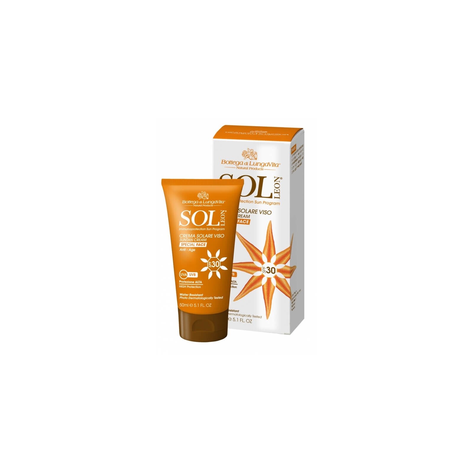 SOL Sun protection Cream veekindel päikesekaitsekreem näole SPF 30 50ml