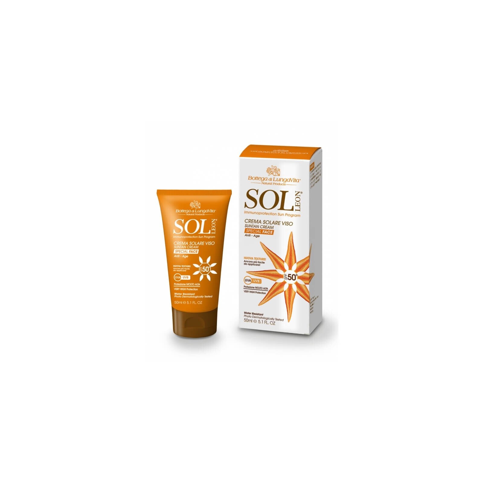 SOL Sun Protection Cream veekindel päikesekaitsekreem näole SPF 50 50ml