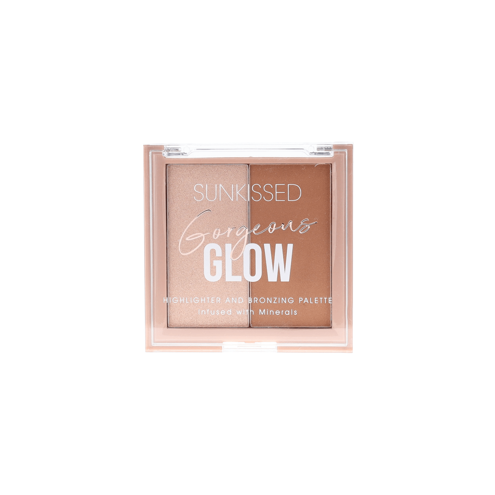 Sunkissed Gorgeous Glow Highlighter & Bronzer Palette näopalett