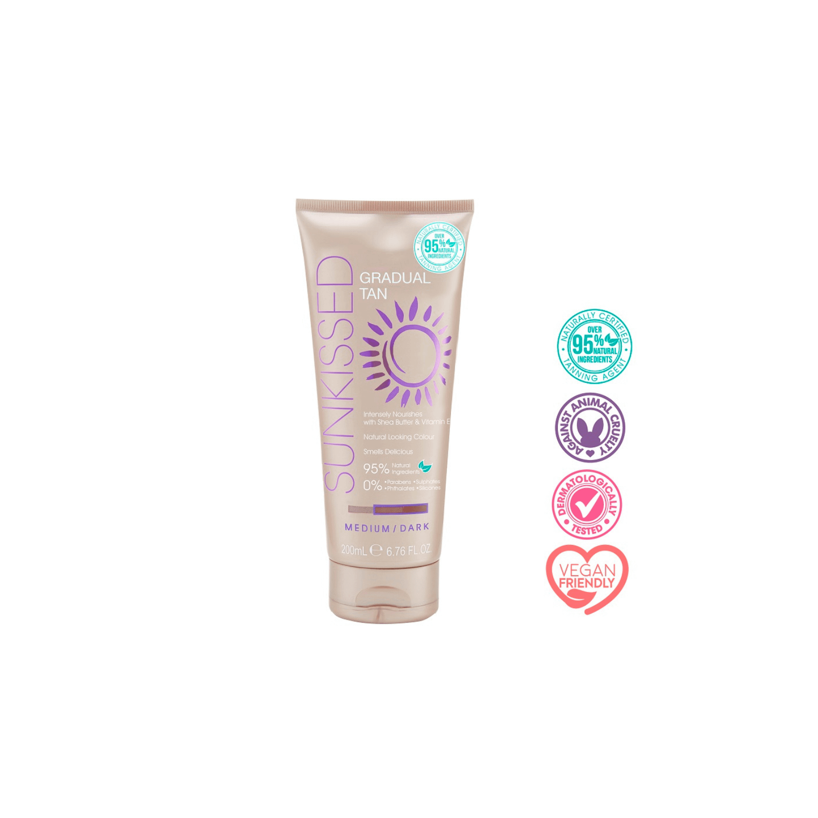 Sunkissed Gradual Tan Medium/Dark isepruunistav kreem 200ml