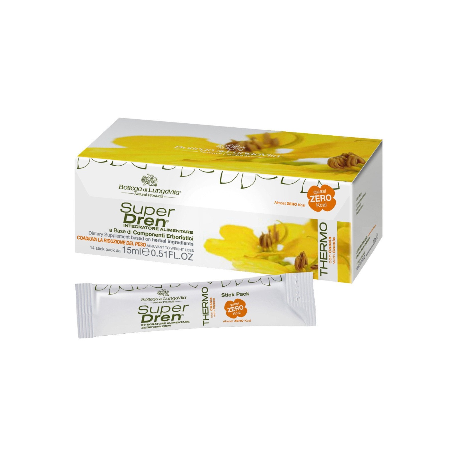 SuperDren Thermo Zero kcal ainevahetust kiirendav ja söögiisu vähendav toidulisand