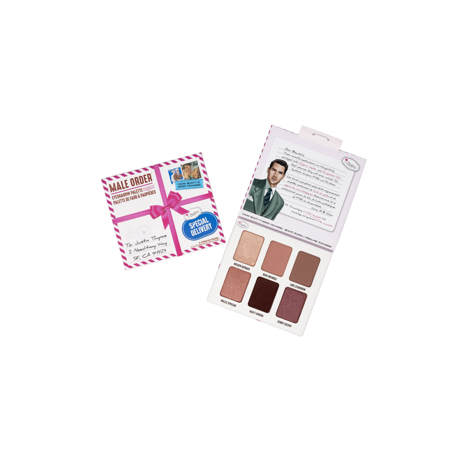 theBalm Male Order Special Delivery Eyeshadow Palette lauvärvipalett 13,2g