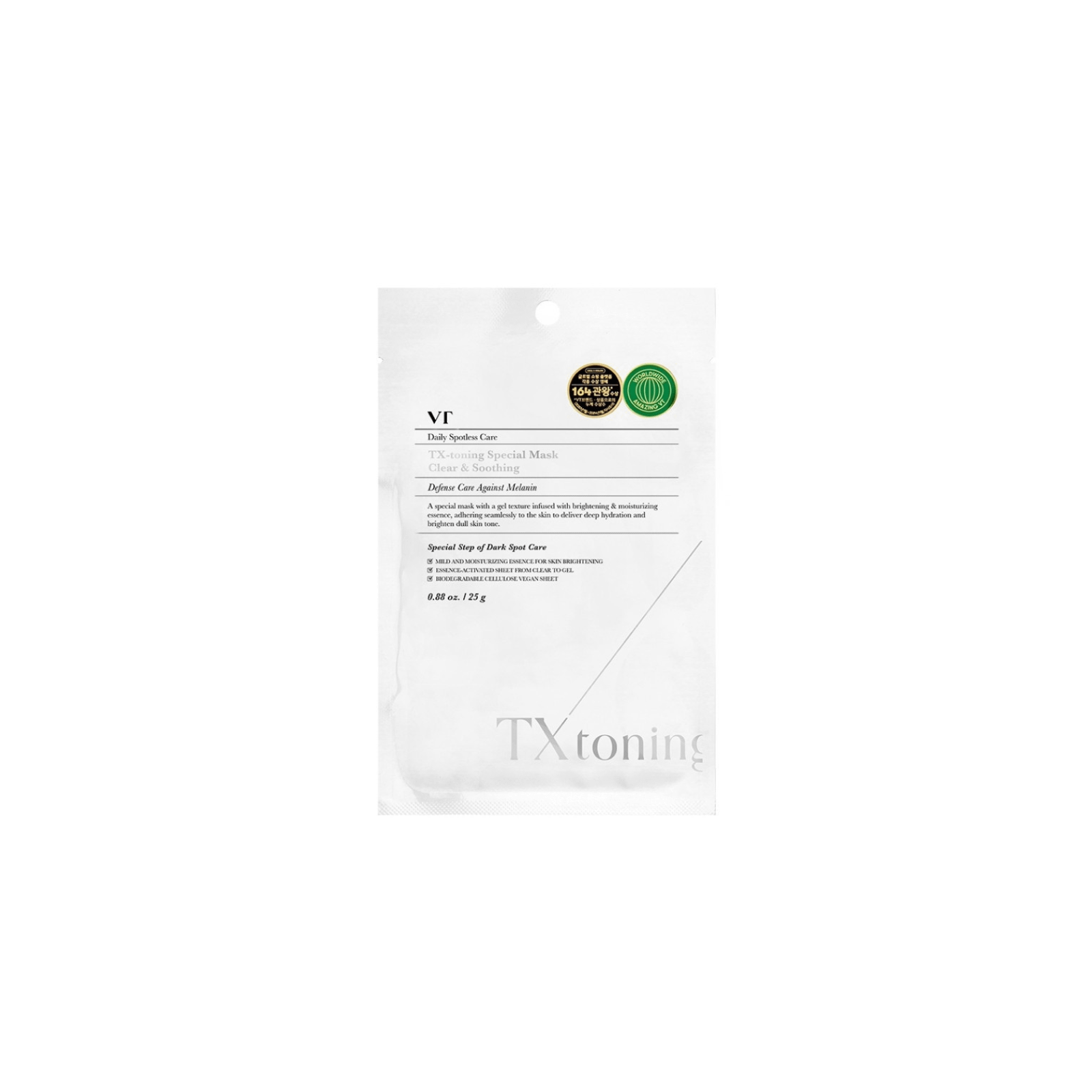 VT Cosmetics TX-Toning Special Mask nahka helendav näomask 1tk