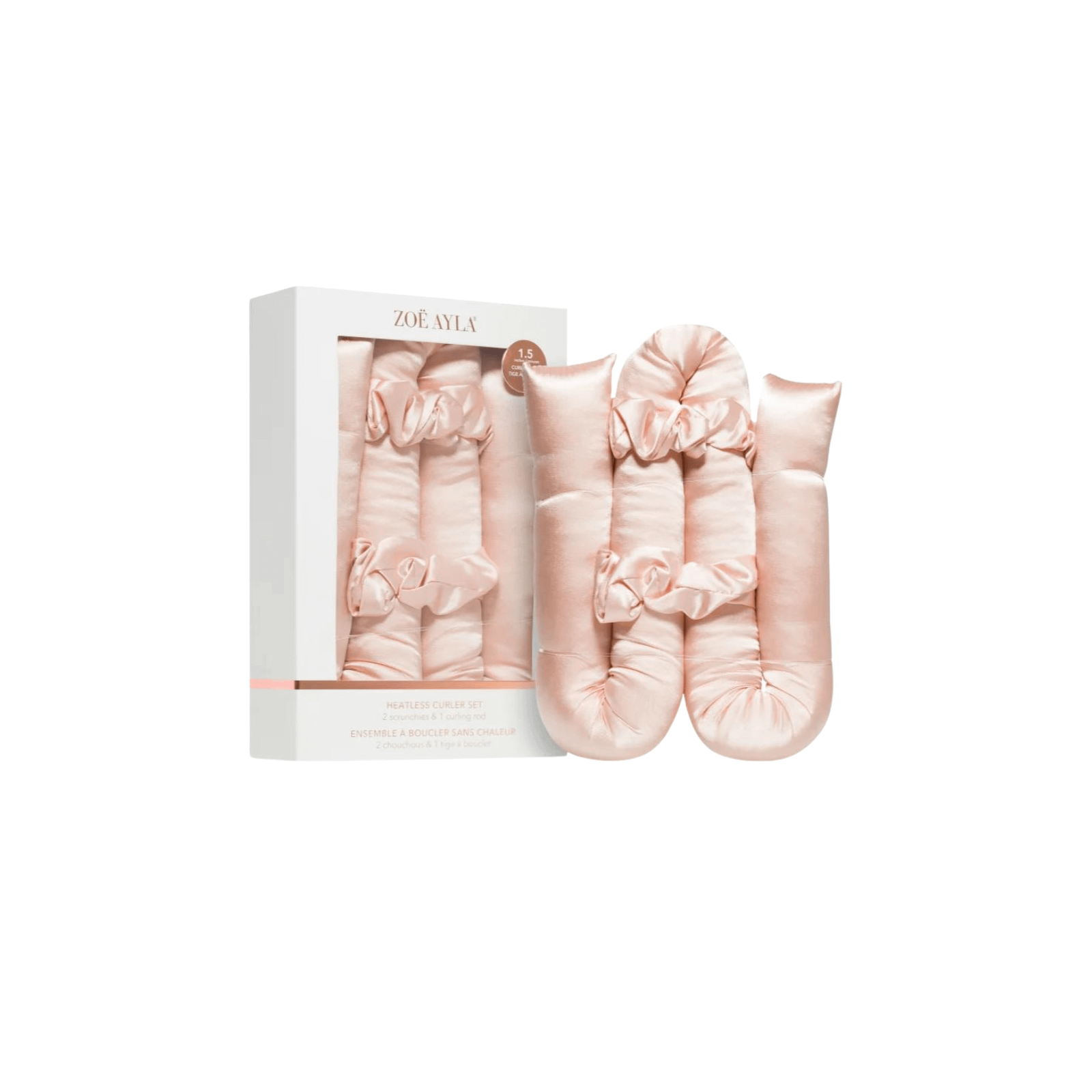 Zoë Ayla Heatless Curler Set – Blush lokirullid